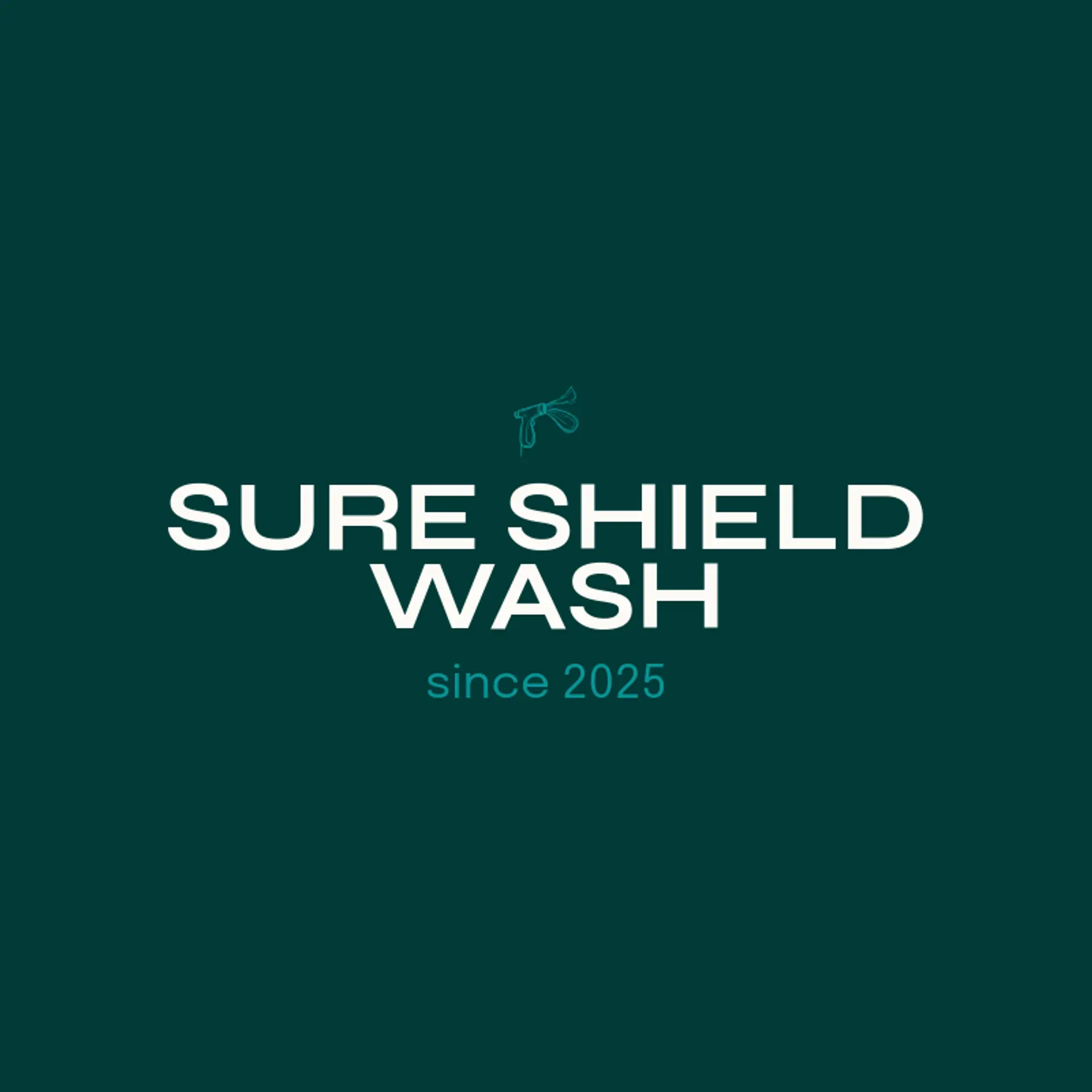 Sure Shield Wash logo for pressure washing
