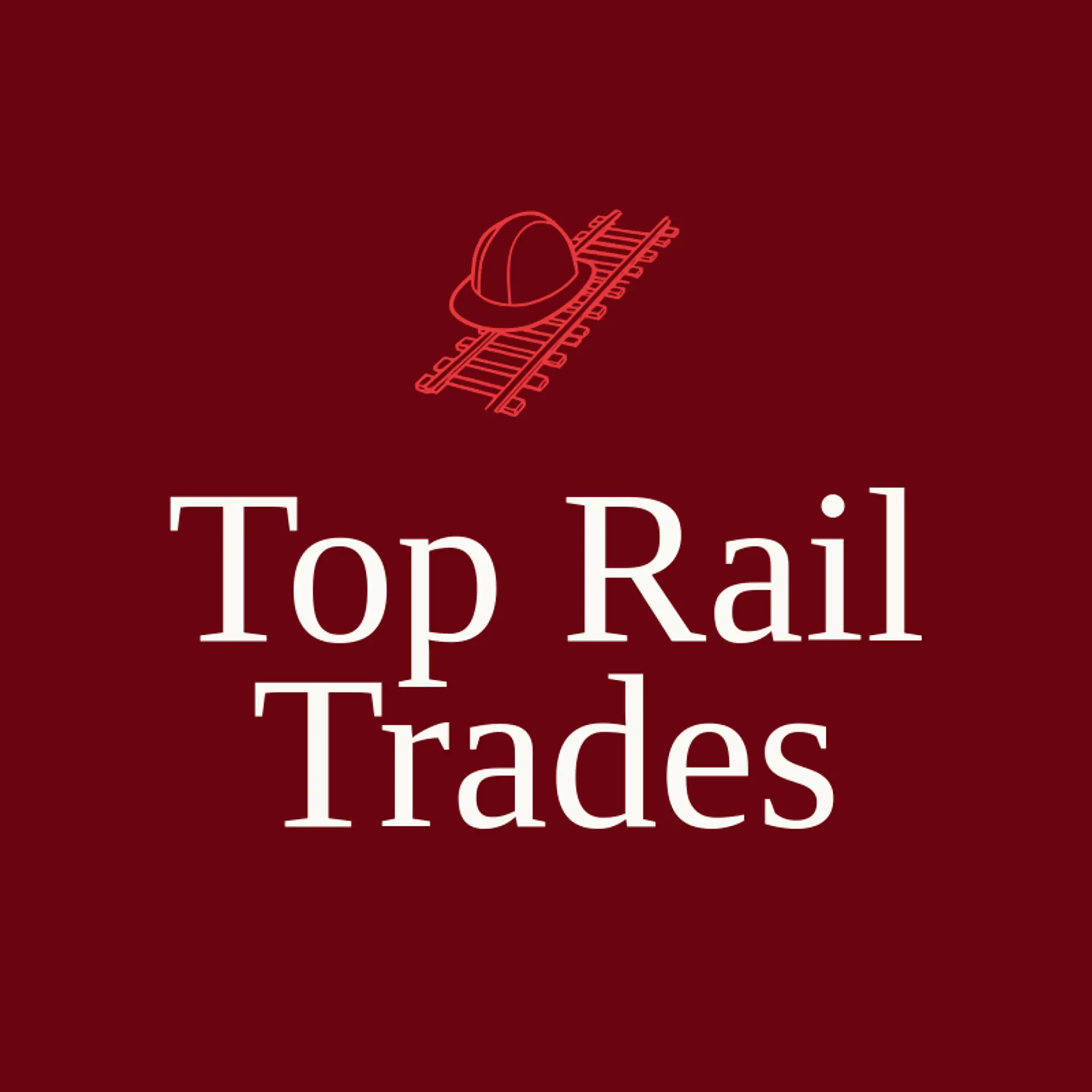 Top Rail Trades logo for hard hat