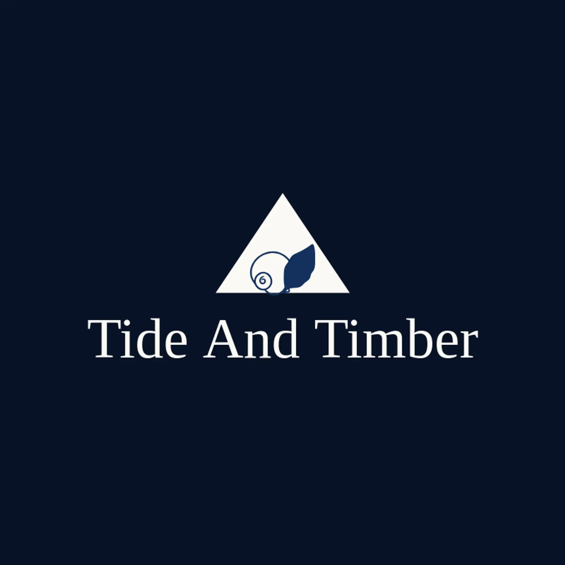 Tide and Timber logo for ocean