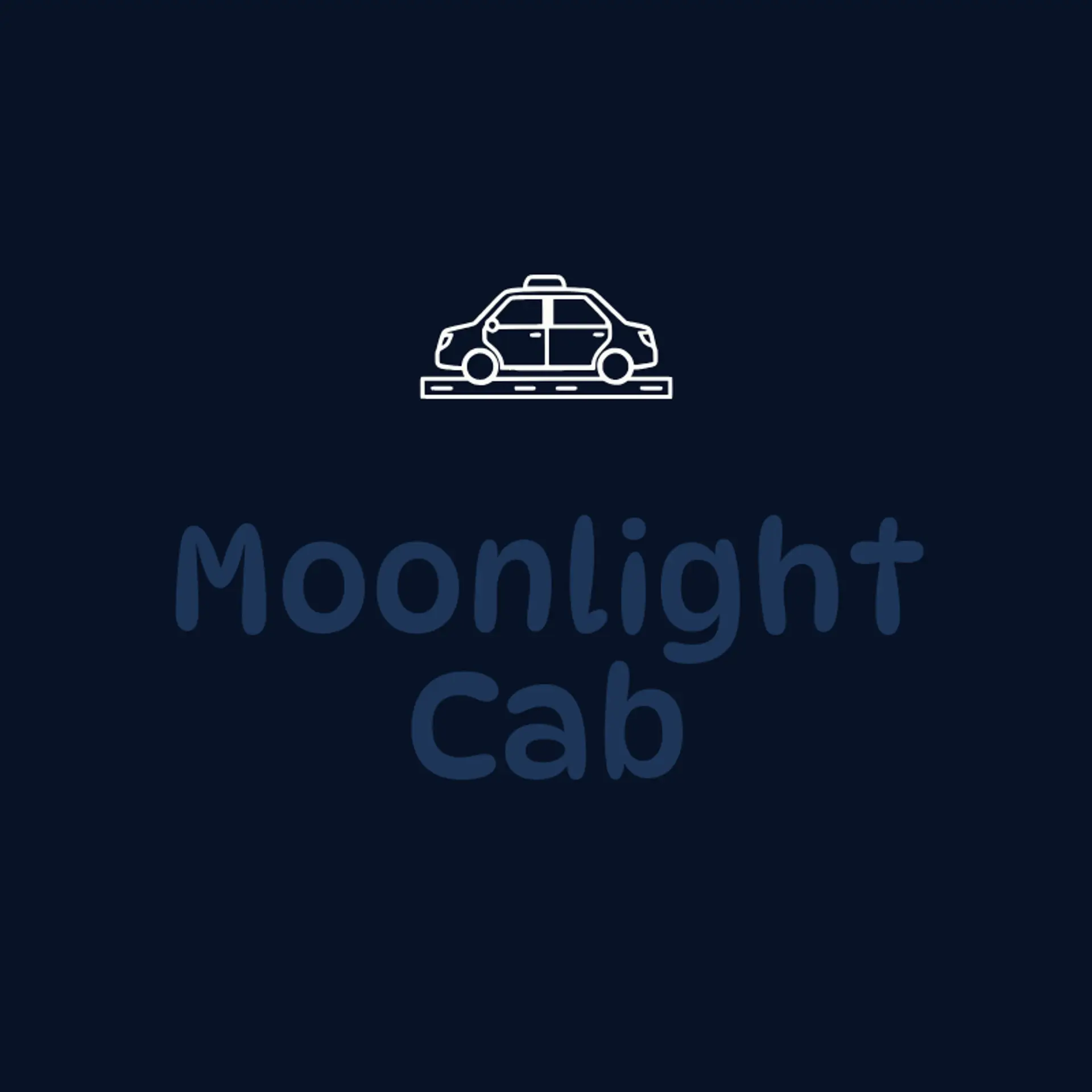 Moonlight Cab logo for taxi