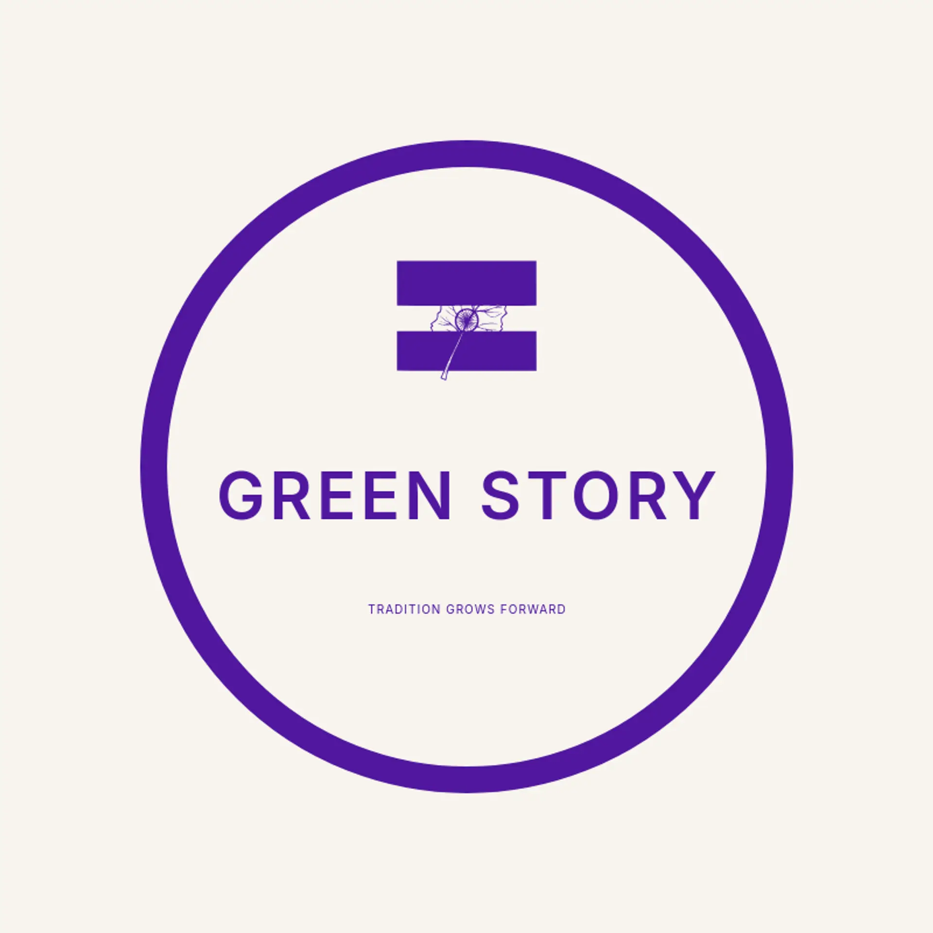 Green Story logo for indian flag
