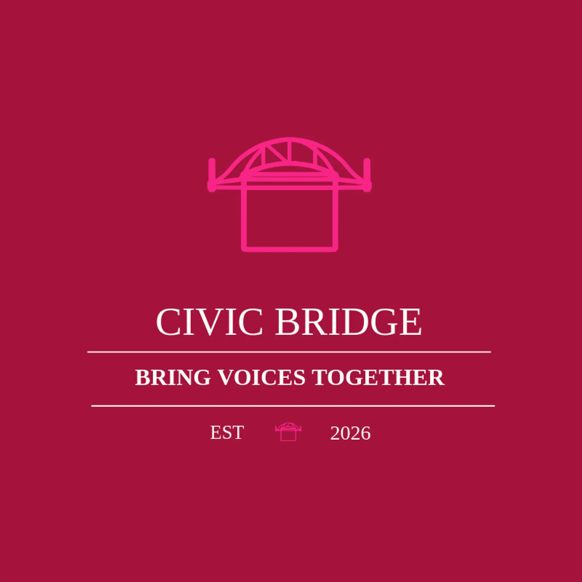 Civic Bridge logo for vote