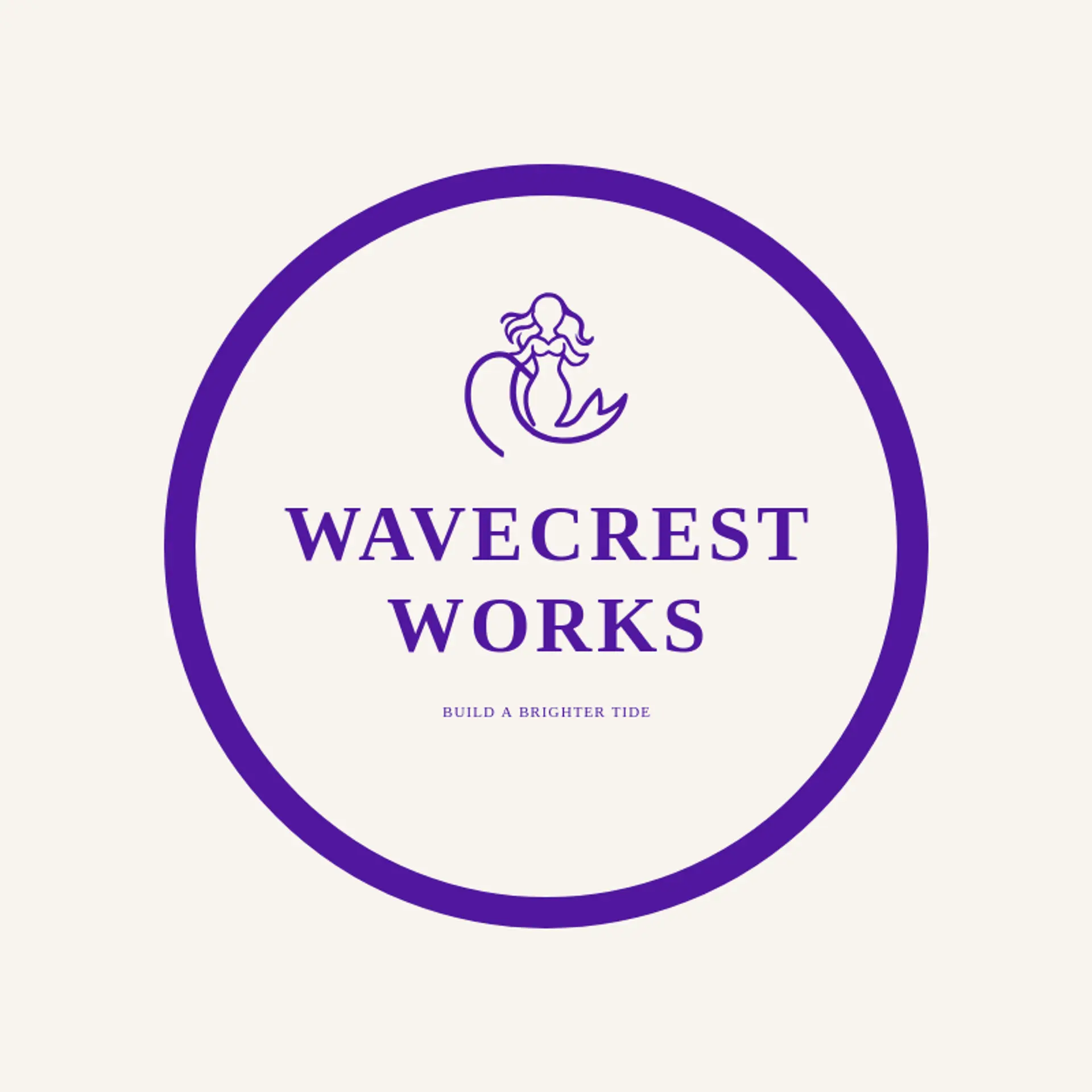 Wavecrest Works logo for mermaid