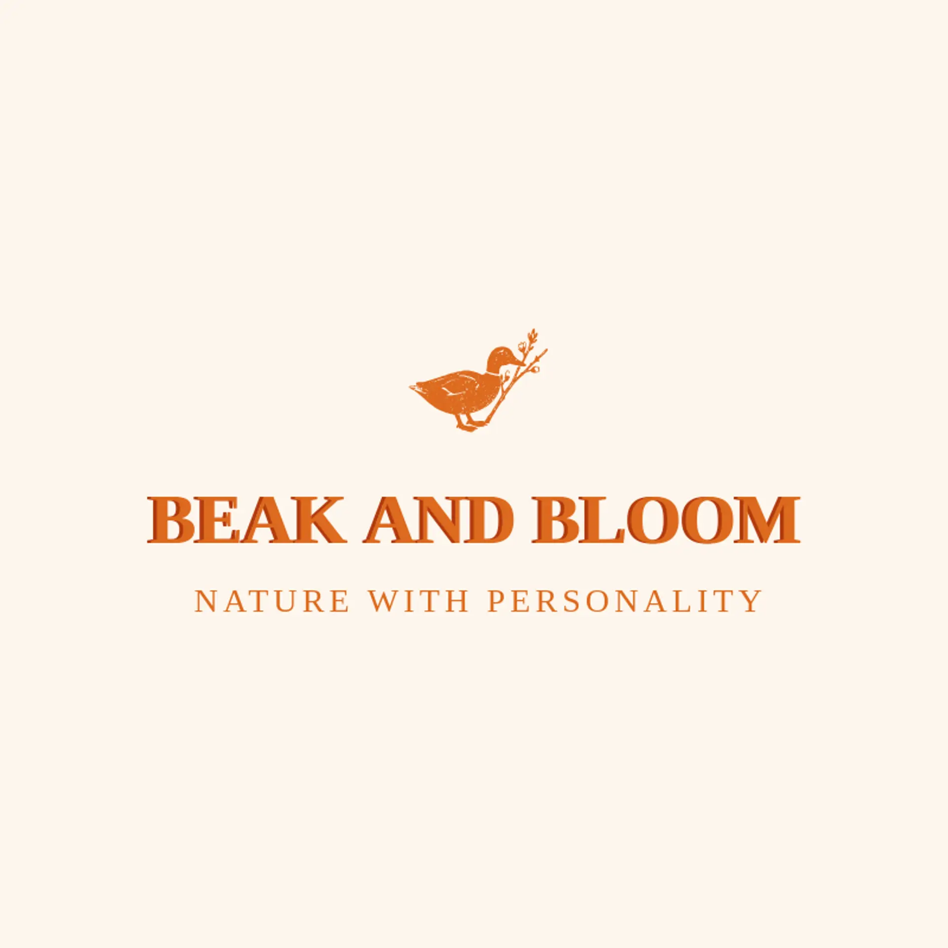 Beak And Bloom logo for duck