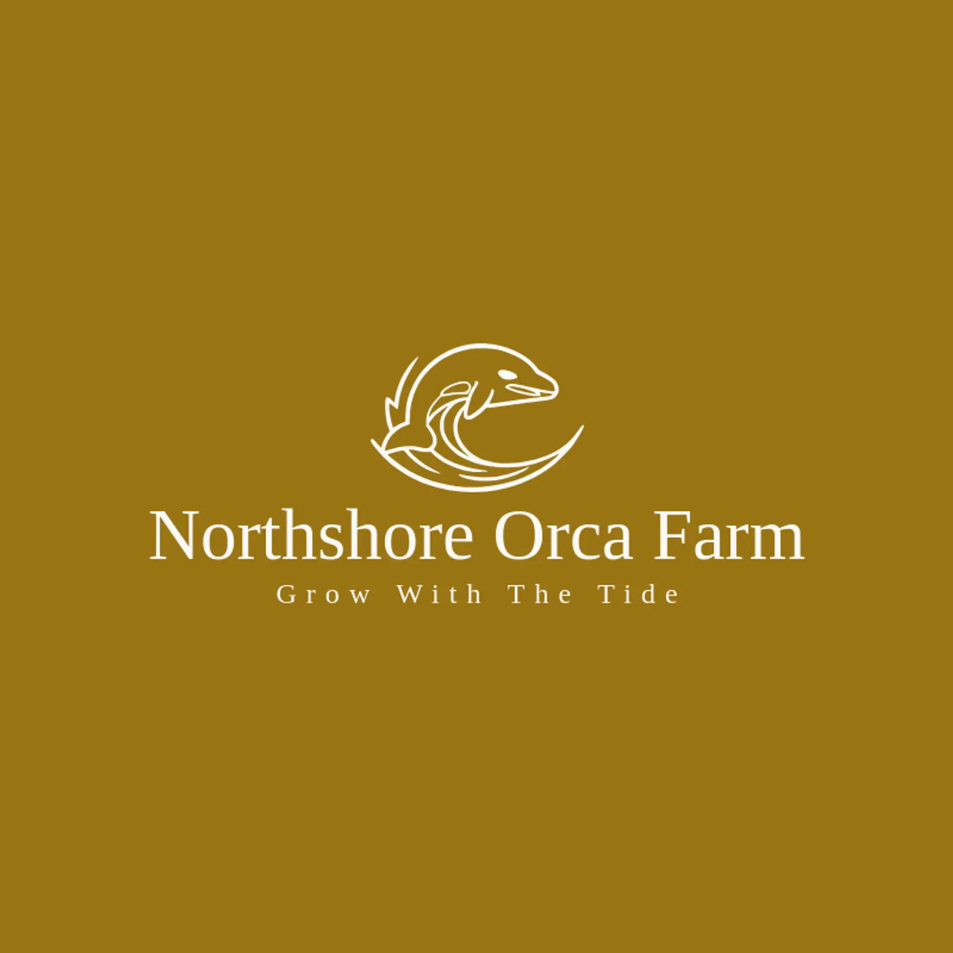 Northshore Orca Farm logo for orca