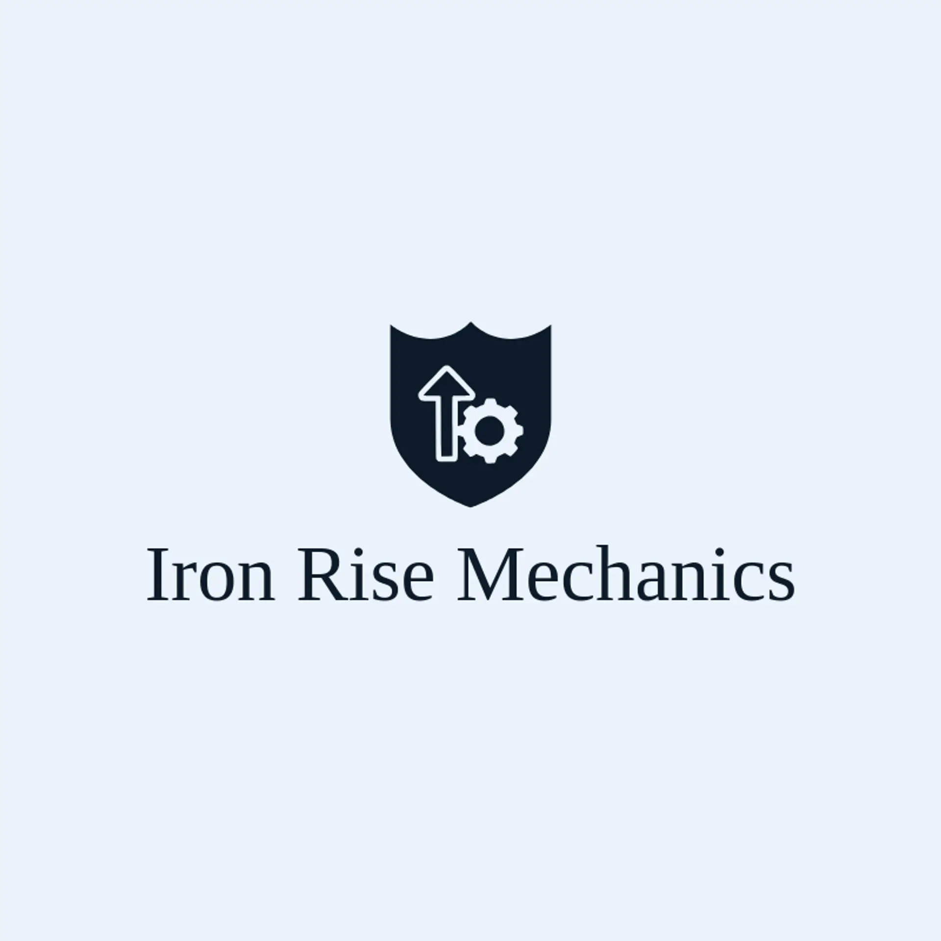 Iron Rise Mechanics logo for elevator