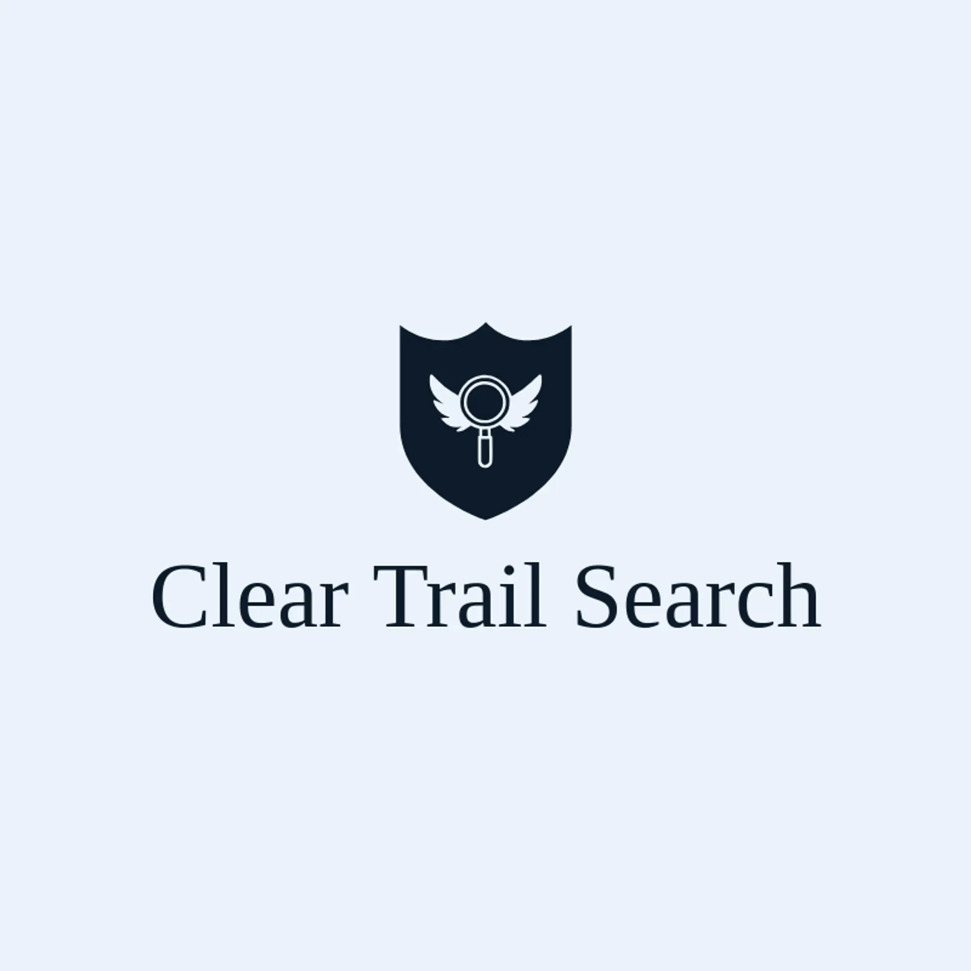 Clear Trail Search logo for magnifying glass