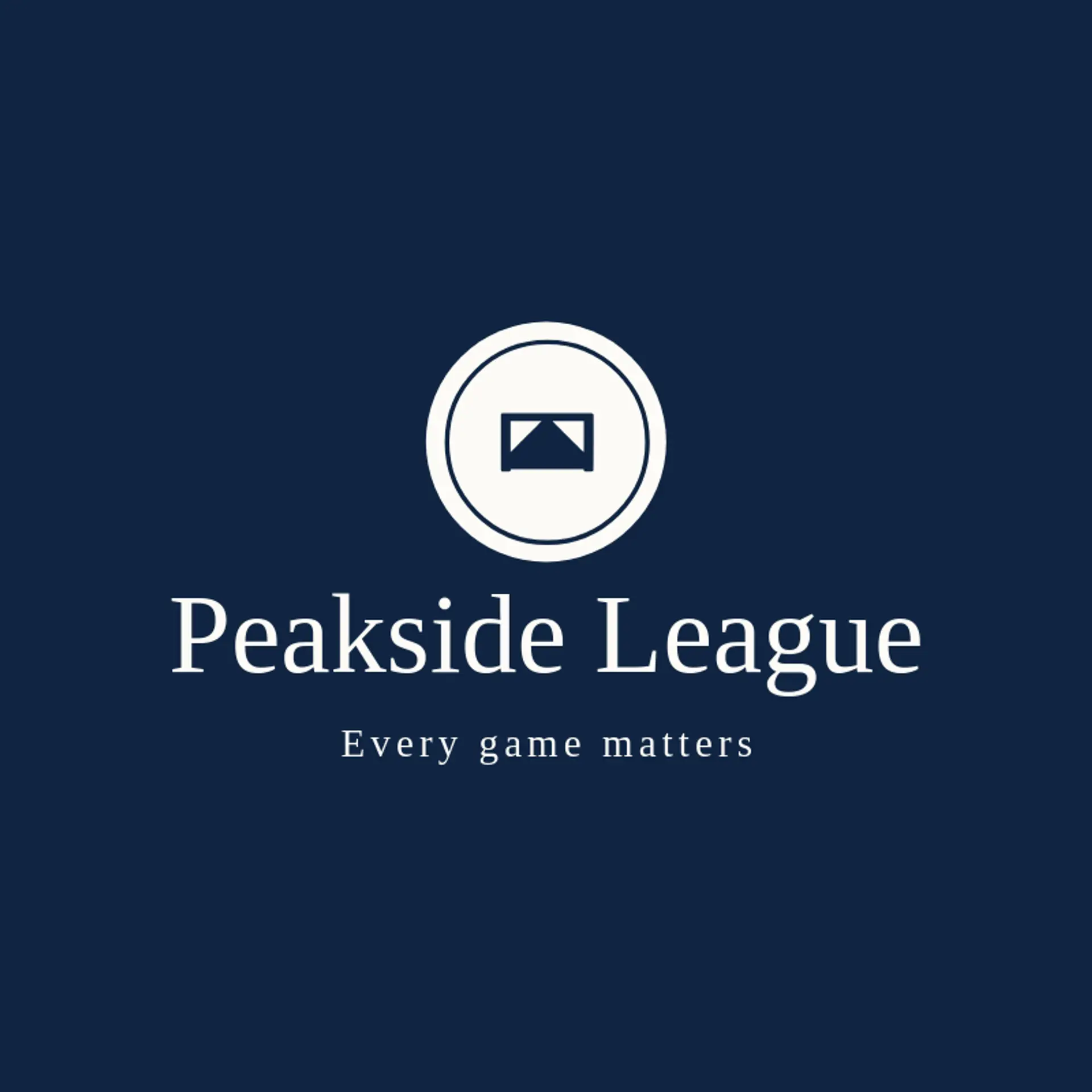 Peakside League logo for sports team