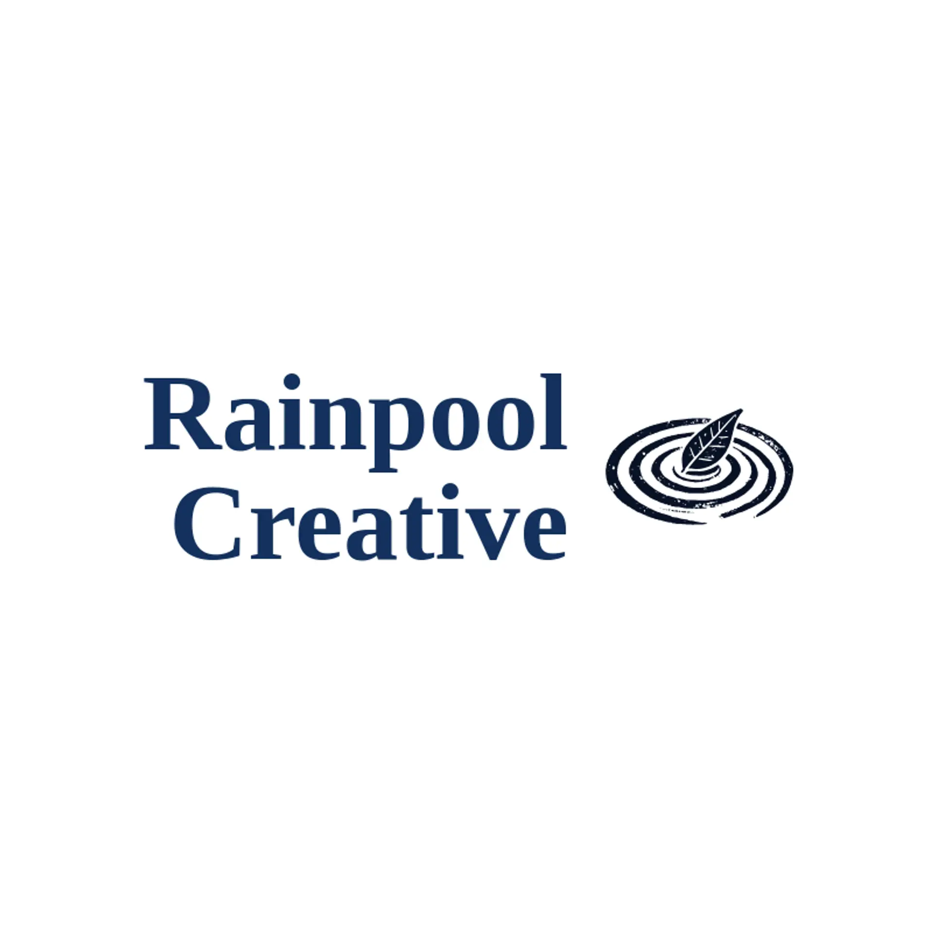 Rainpool Creative logo for rain