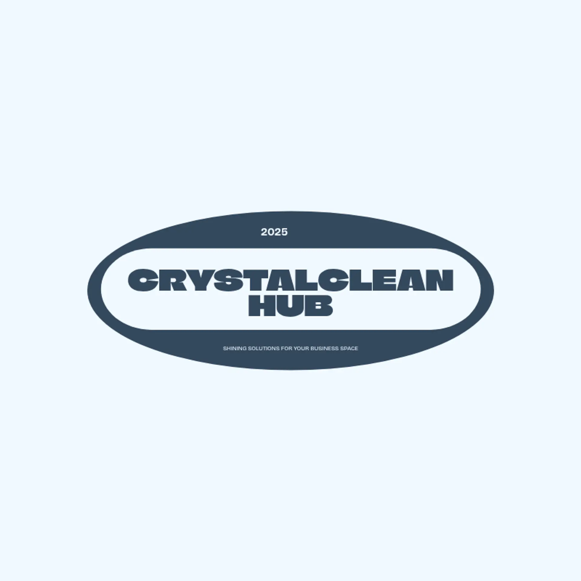 CrystalClean Hub logo for commercial cleaning