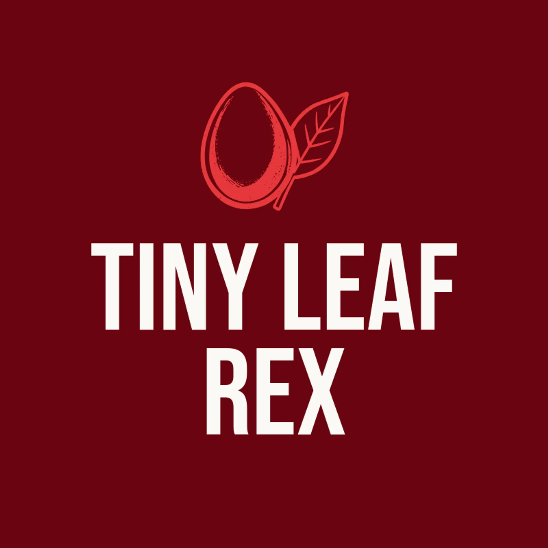 Tiny Leaf Rex logo for dinosaur