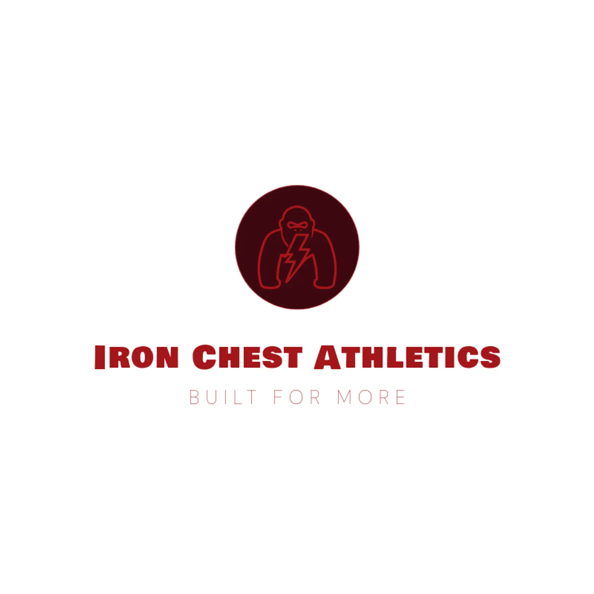 Iron Chest Athletics logo for gorilla