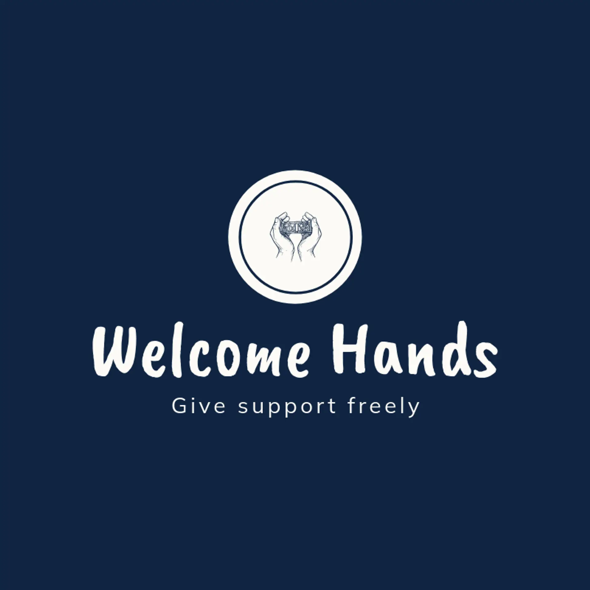 Welcome Hands logo for community