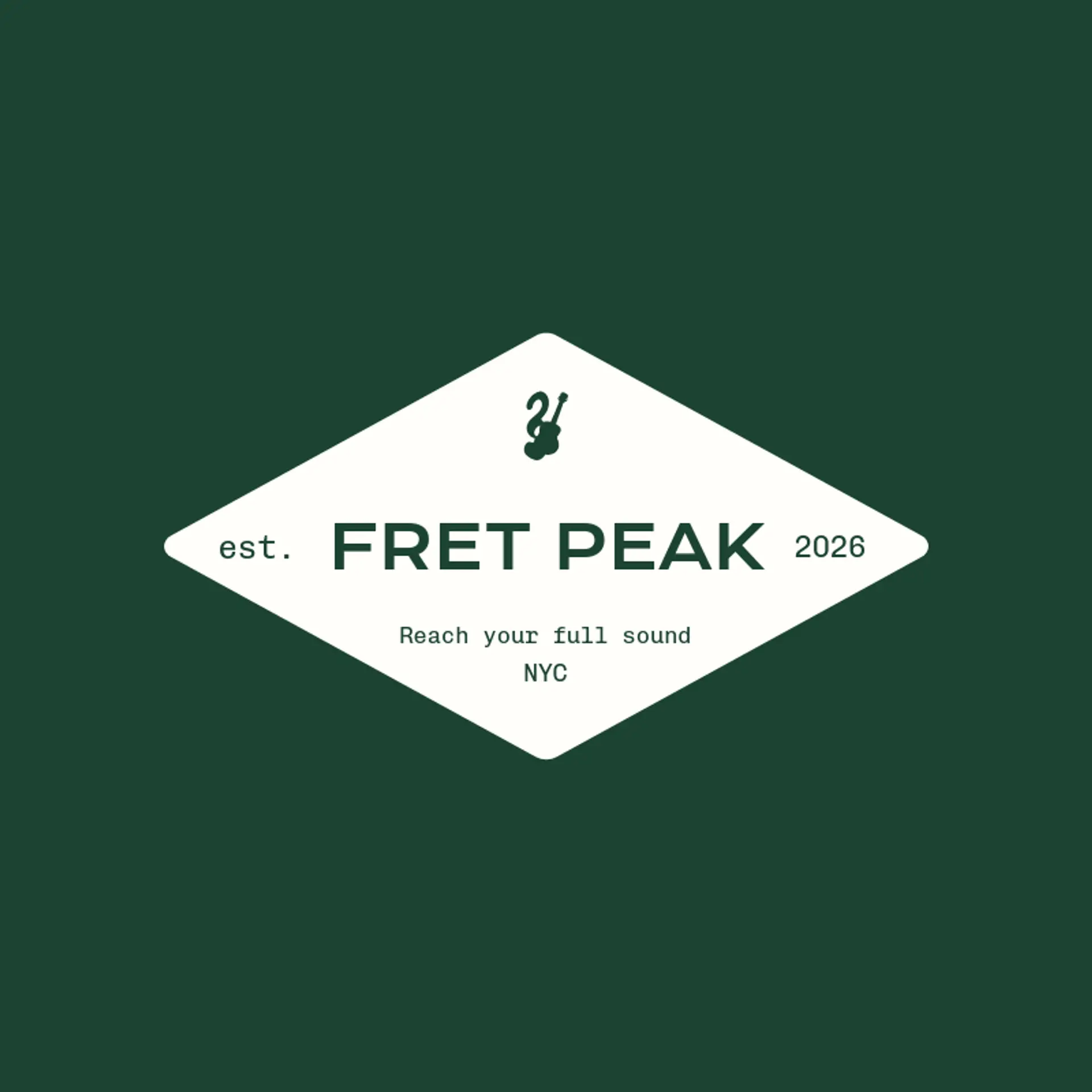 Fret Peak logo for guitar