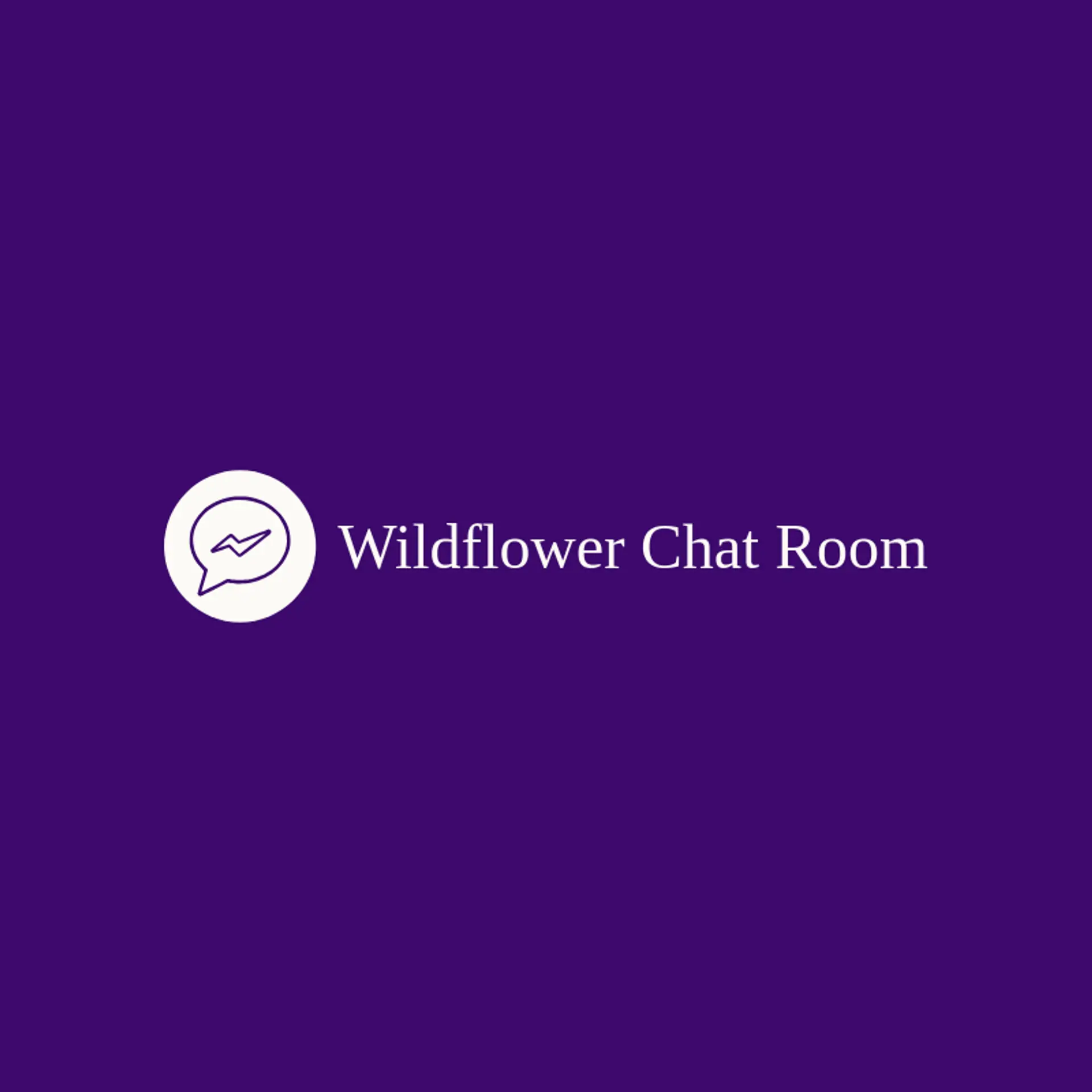 Wildflower Chat Room logo for messenger