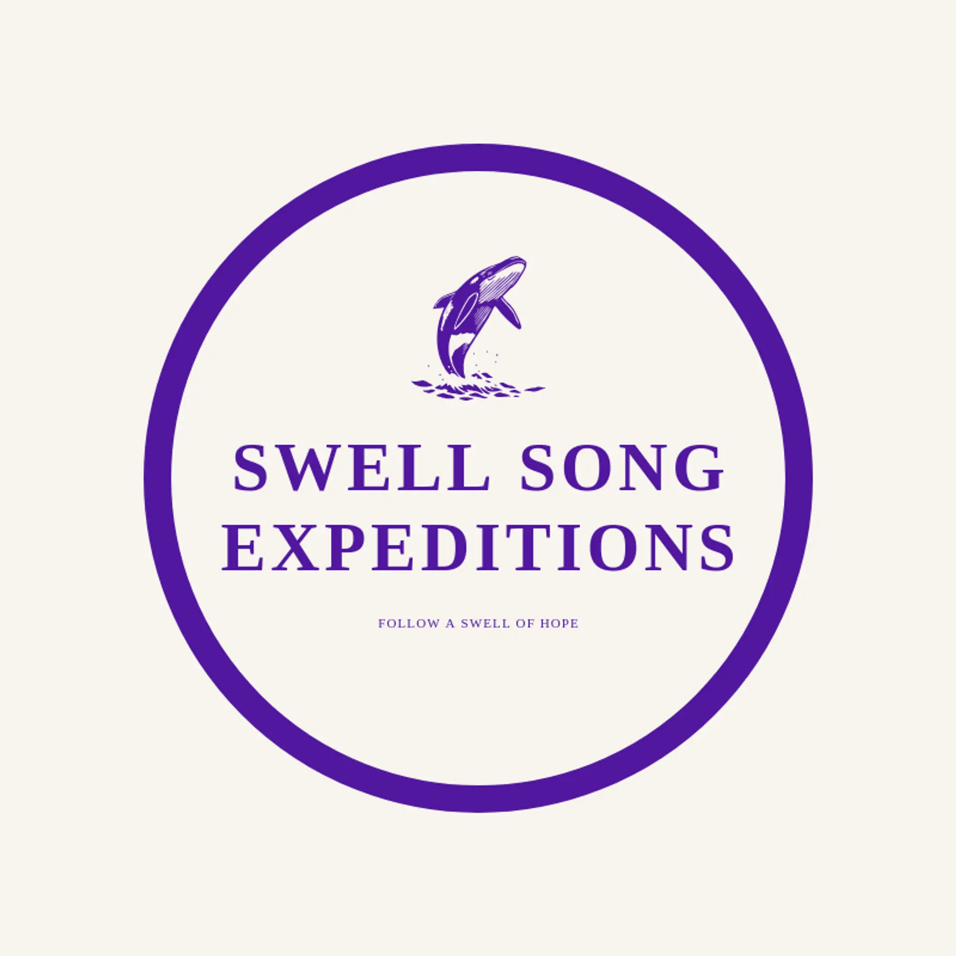 Swell Song Expeditions logo for whale