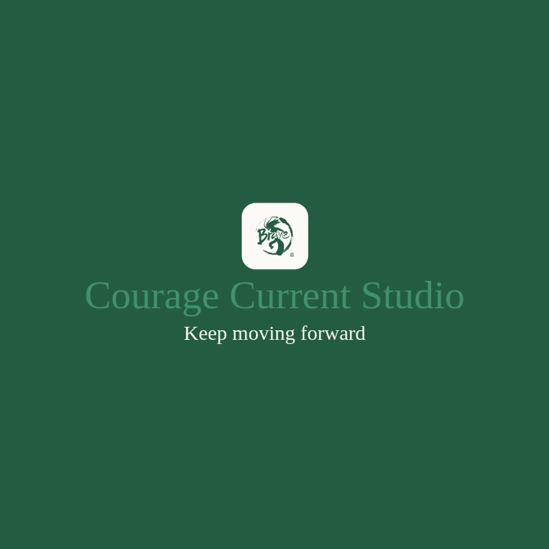 Courage Current Studio logo for brave