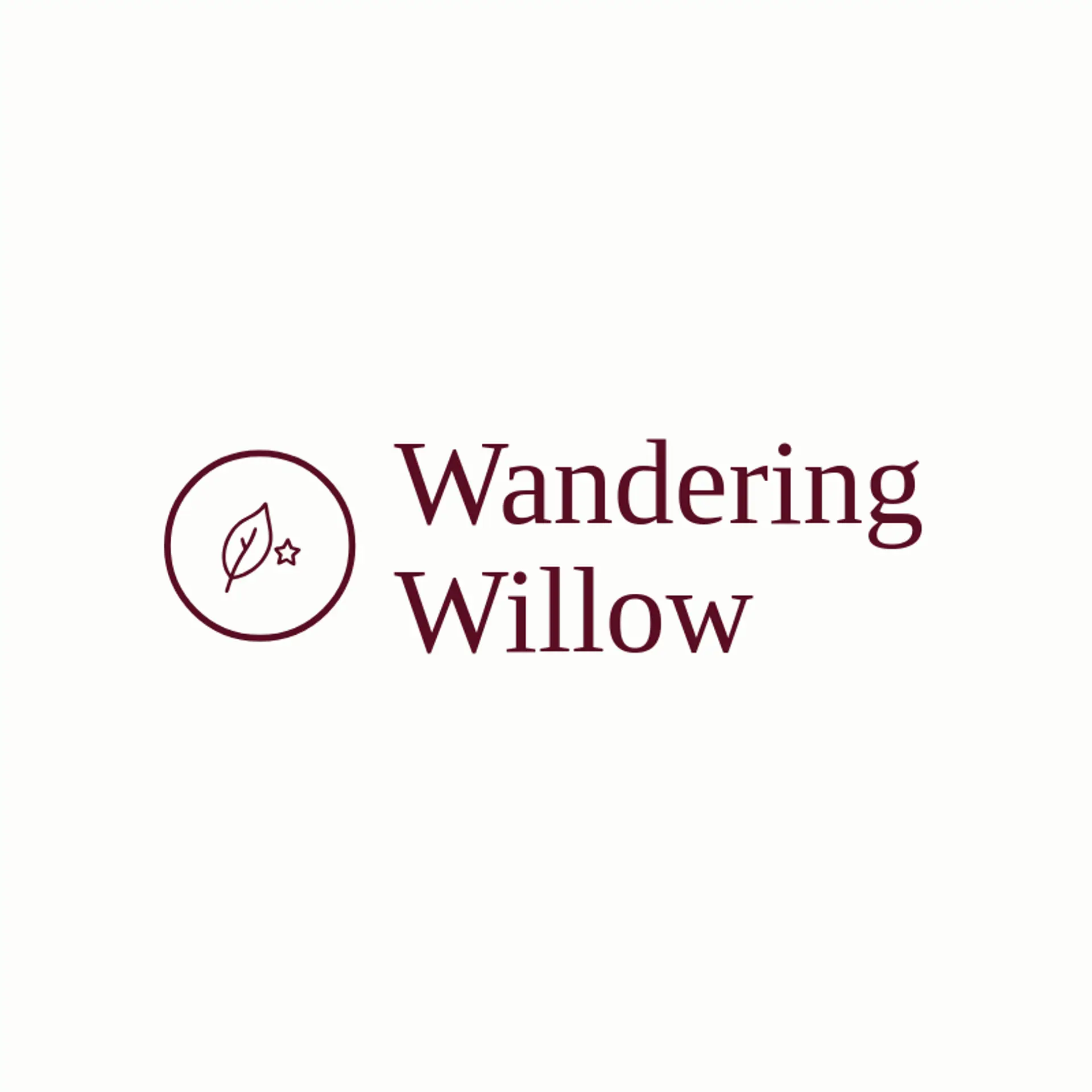 Wandering Willow logo for hippie