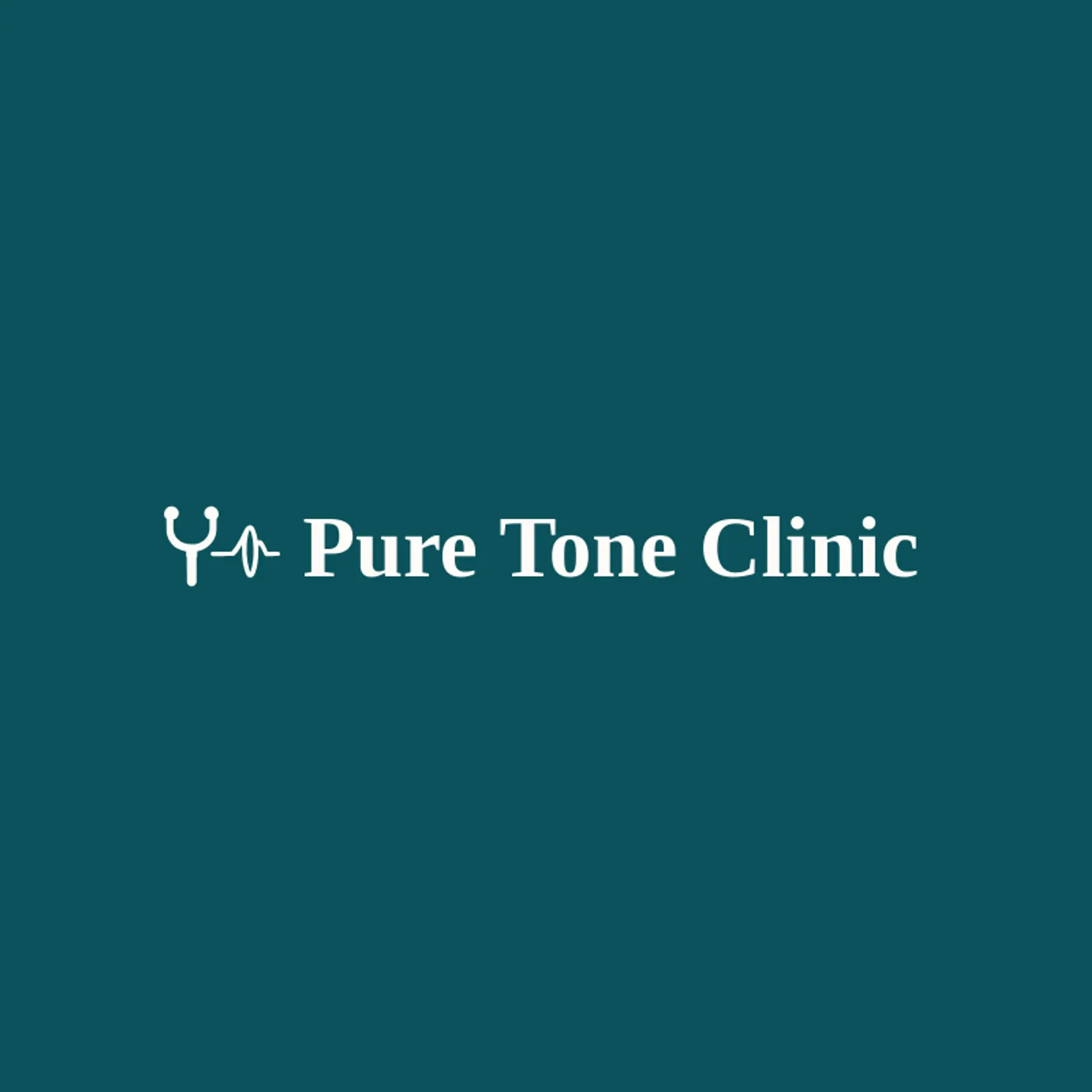 Pure Tone Clinic logo for stethoscope