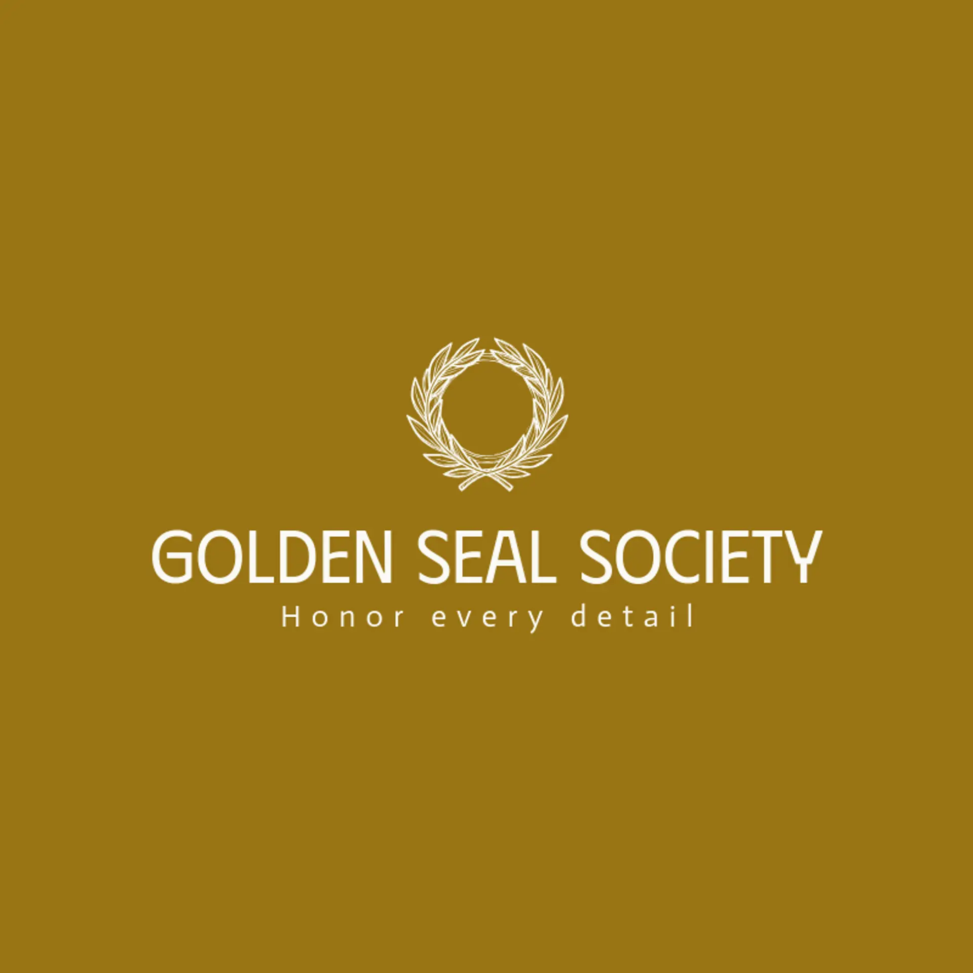 Golden Seal Society logo for stamp