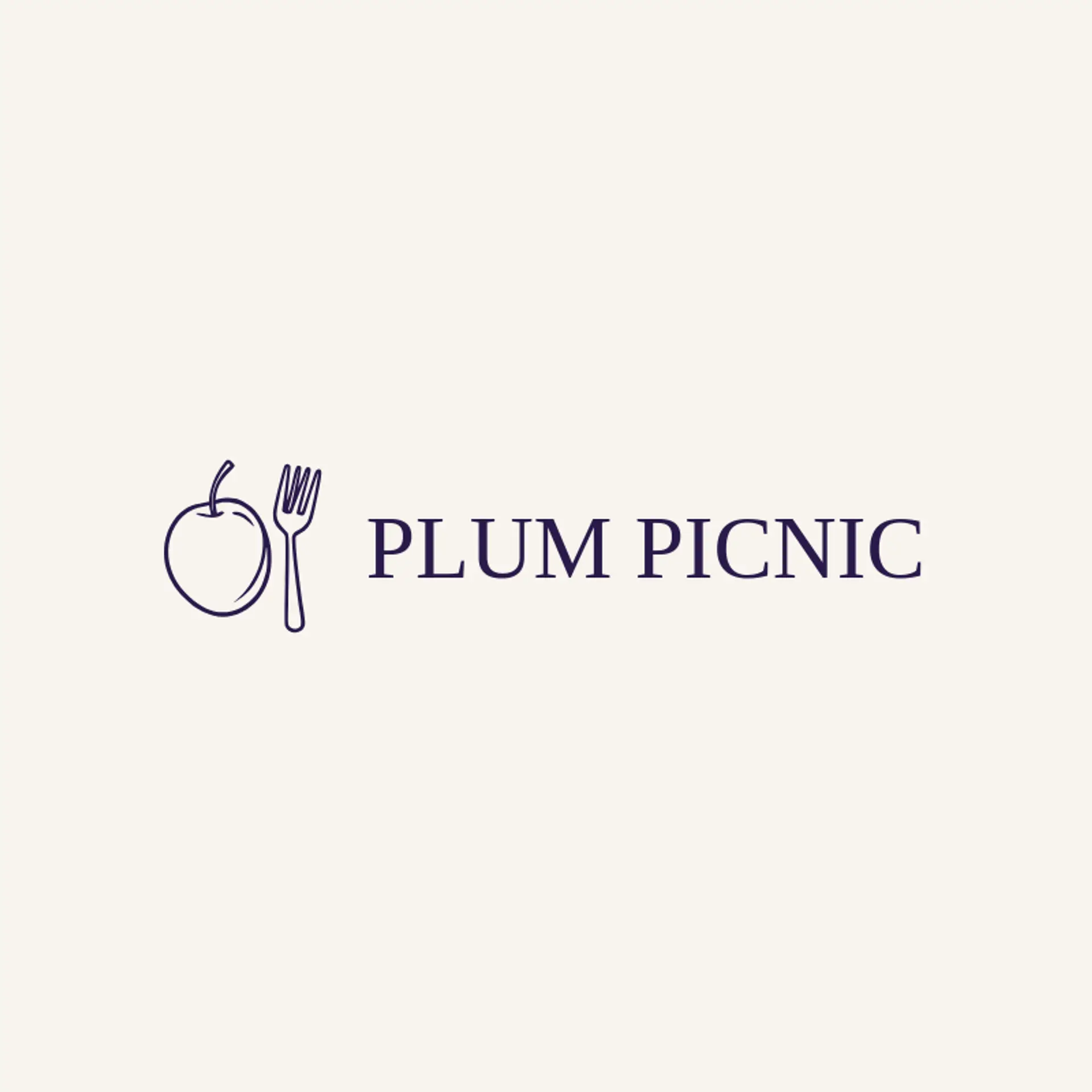 Plum Picnic logo for foodie