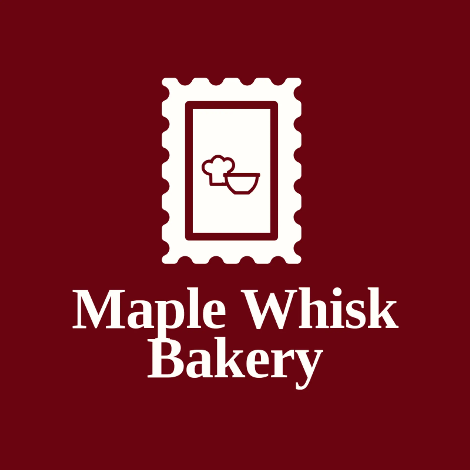 Maple Whisk Bakery logo for chef hat
