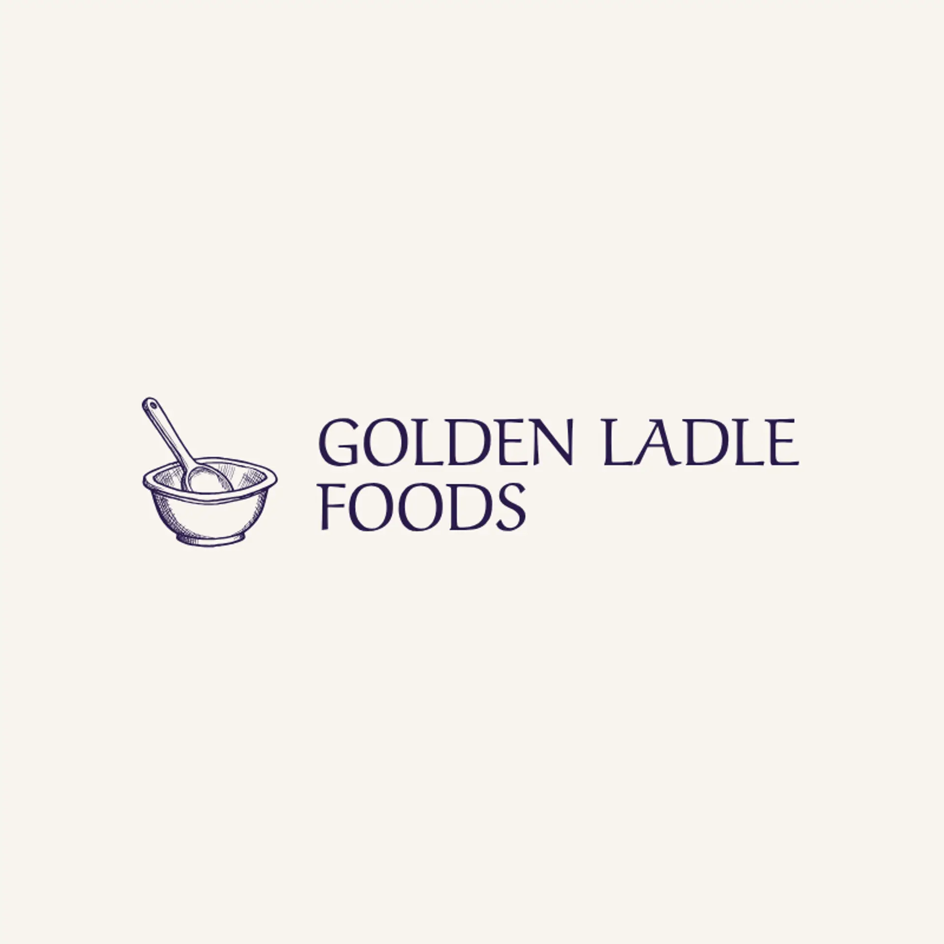 Golden Ladle Foods logo for cloud kitchen