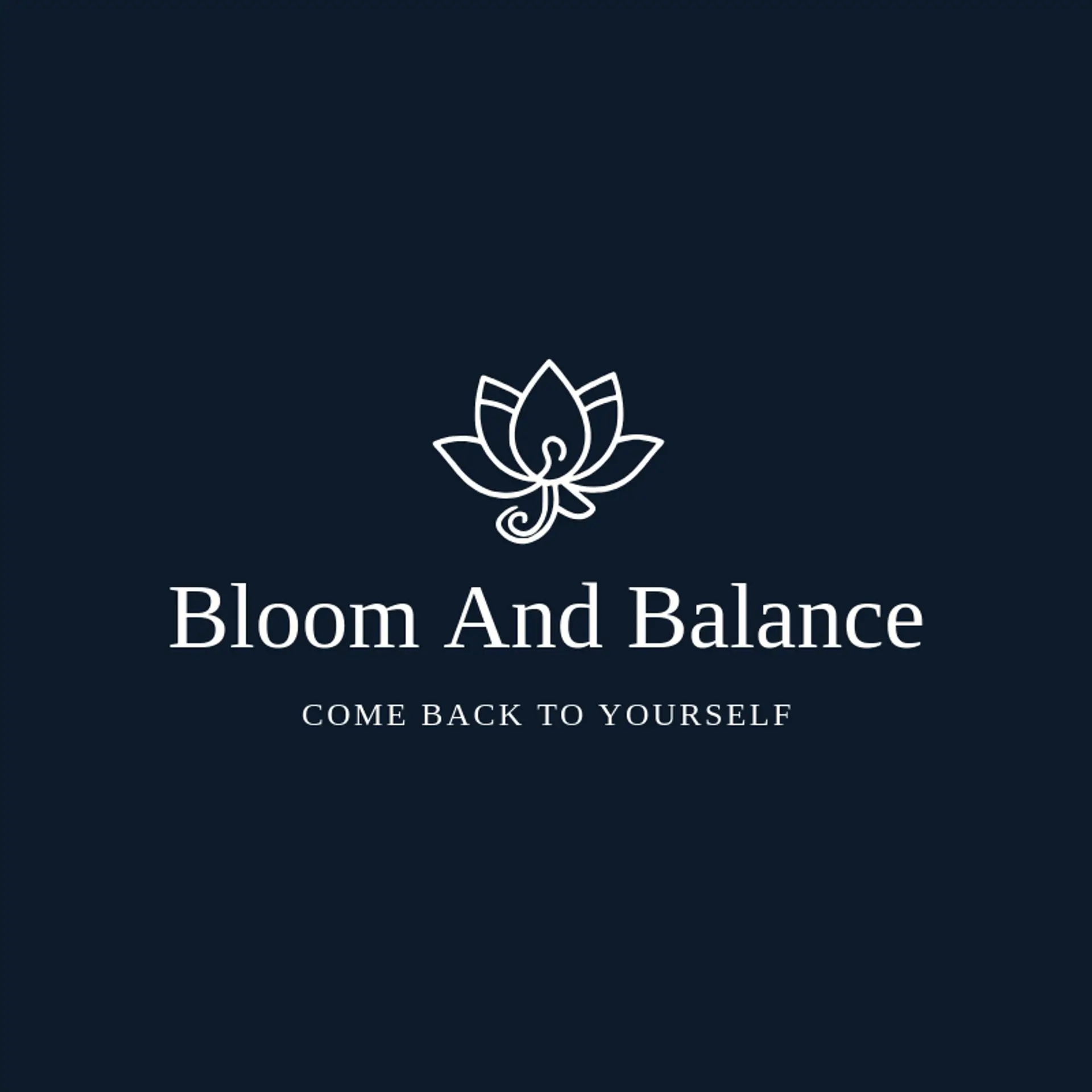 Bloom And Balance logo for massage