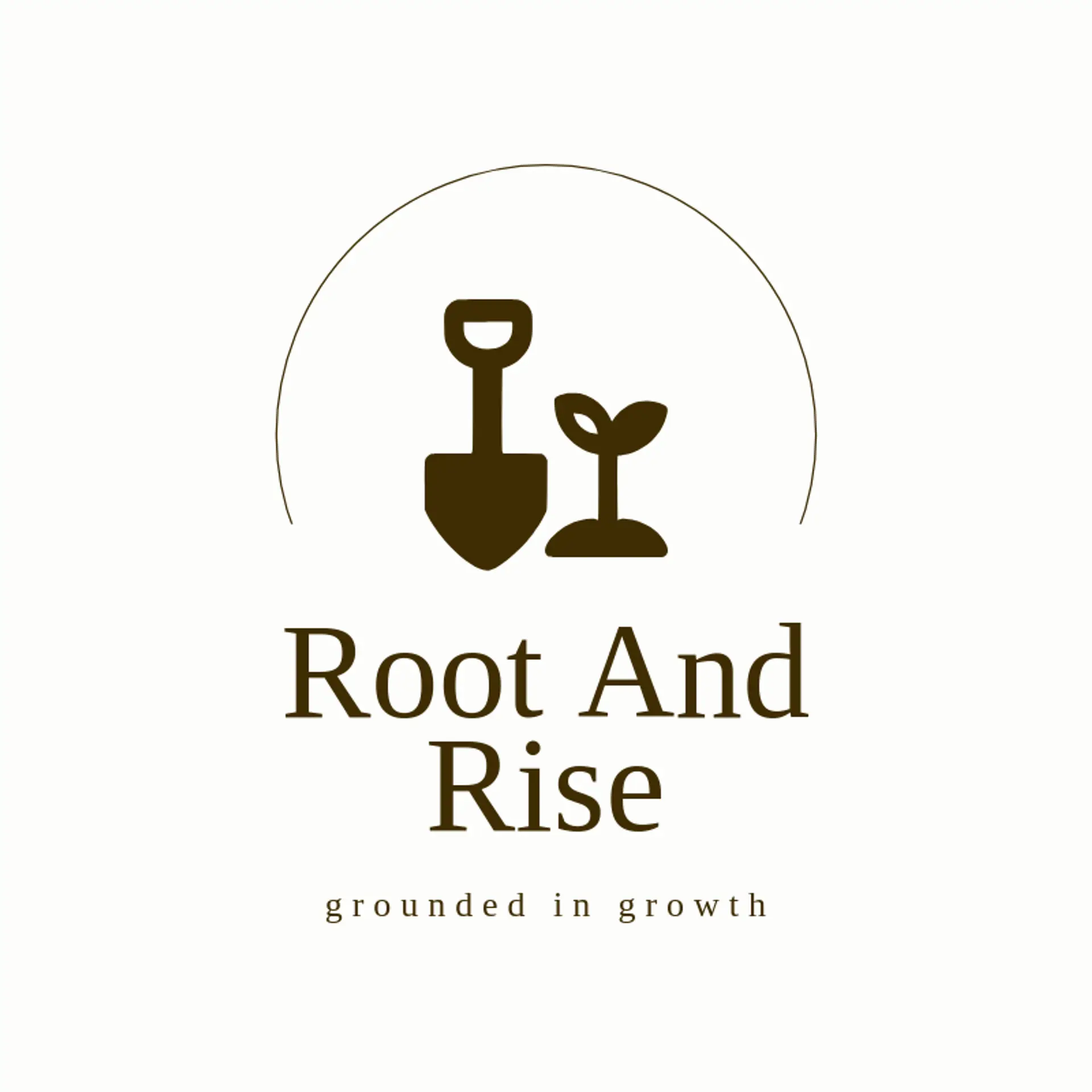 Root And Rise logo for landscape