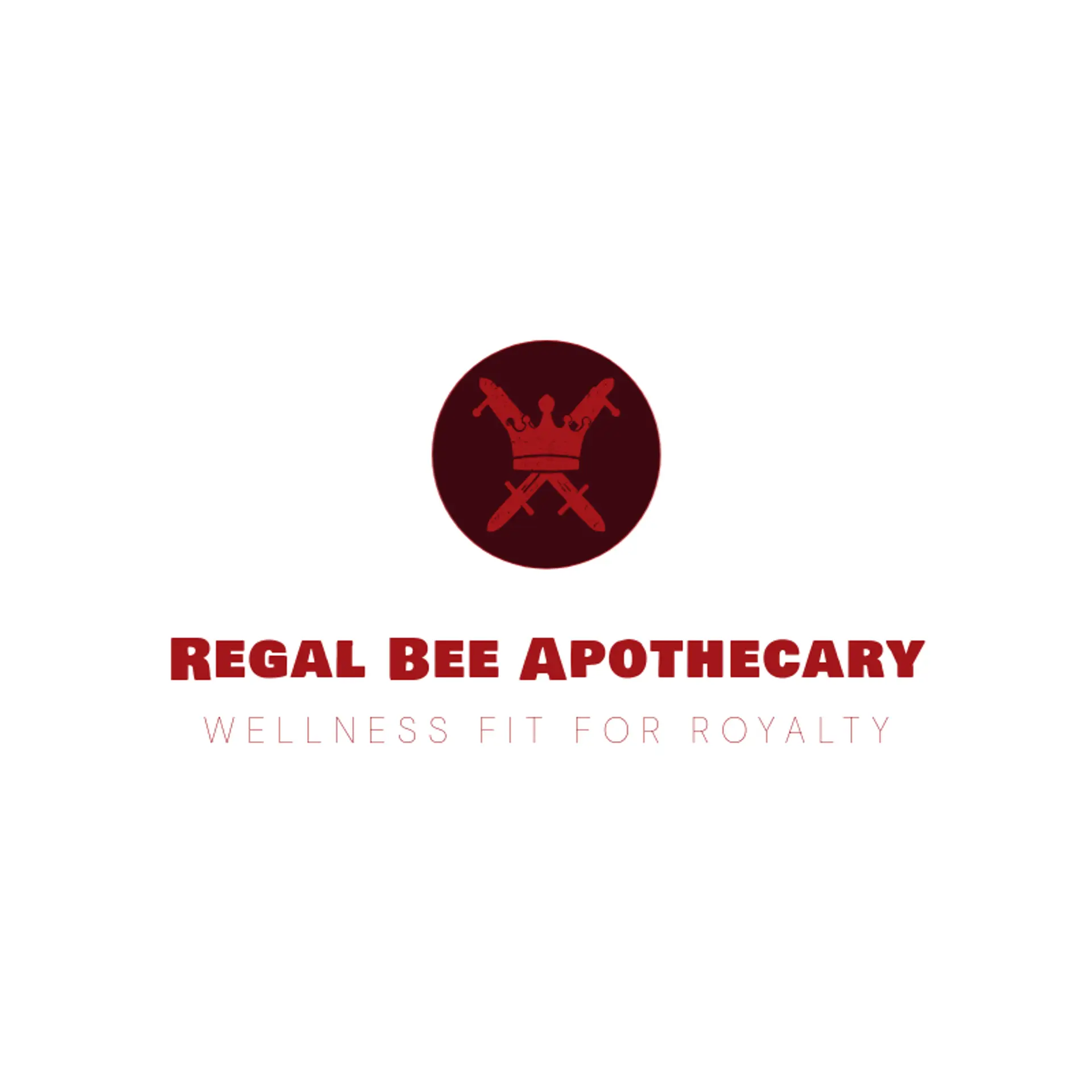Regal Bee Apothecary logo for queen
