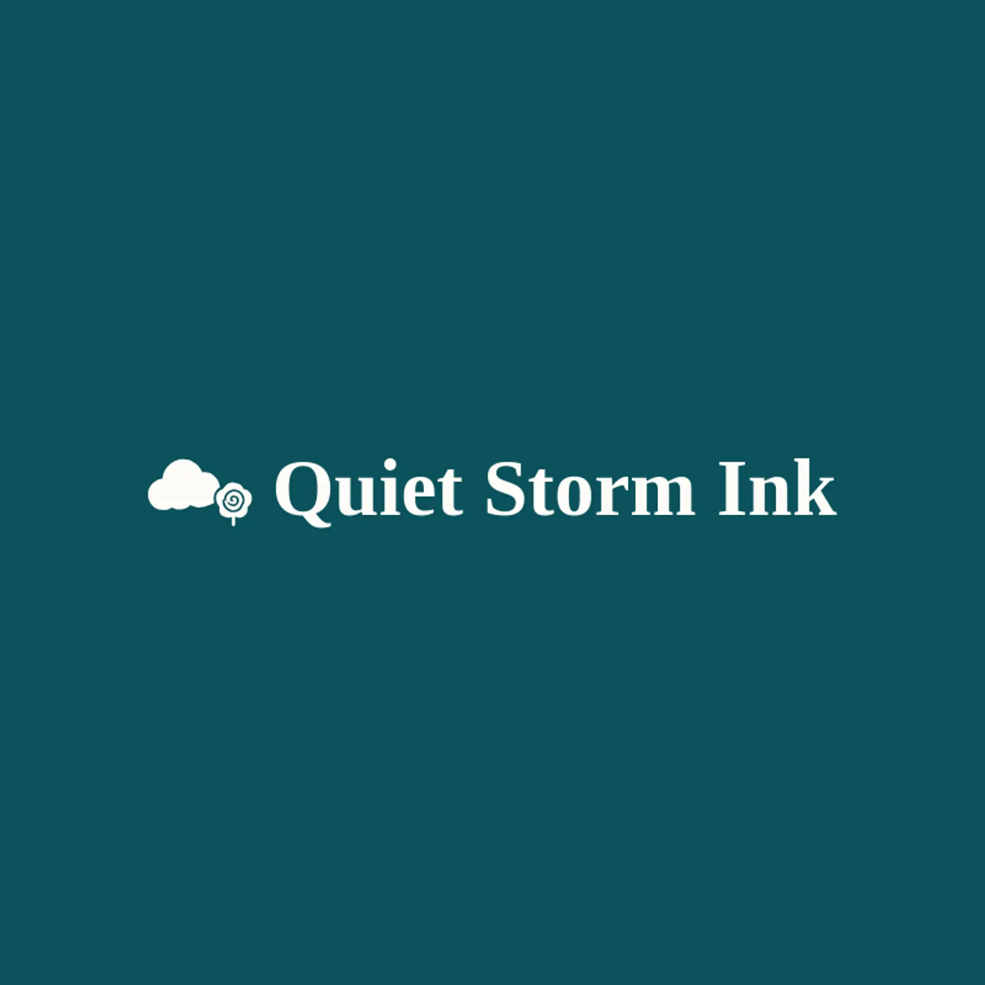 Quiet Storm Ink logo for tattoo shop