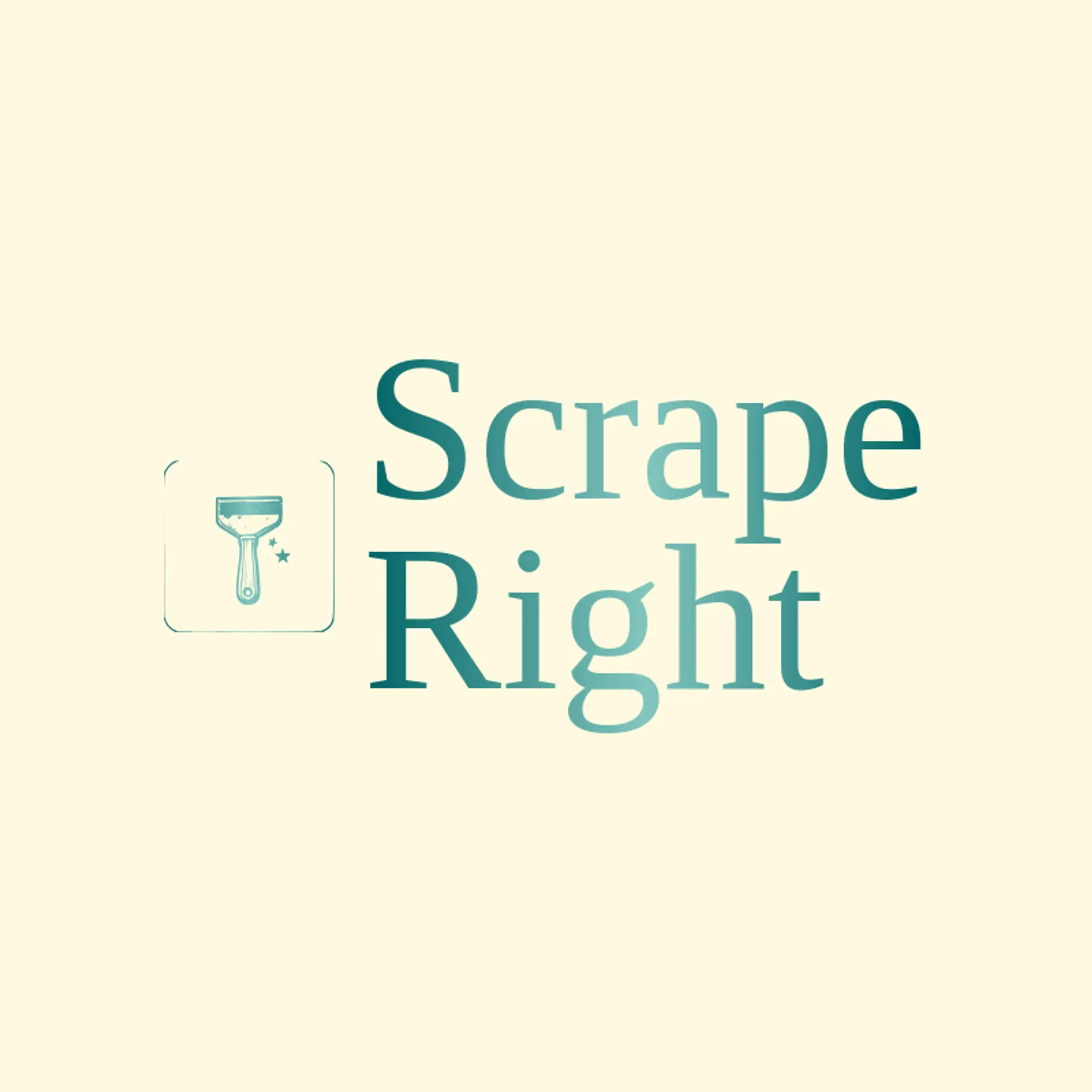 Scrape Right logo for paint
