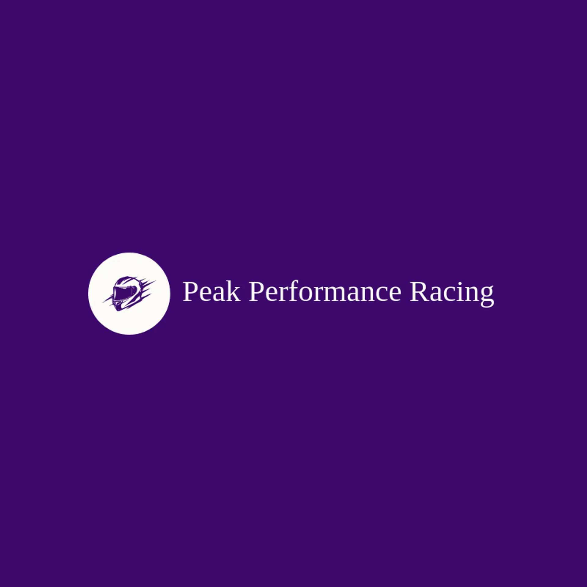 Peak Performance Racing logo for race