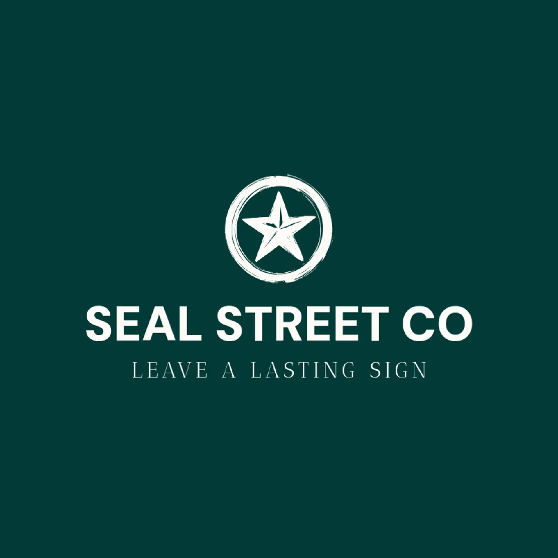 Seal Street Co logo for stamp