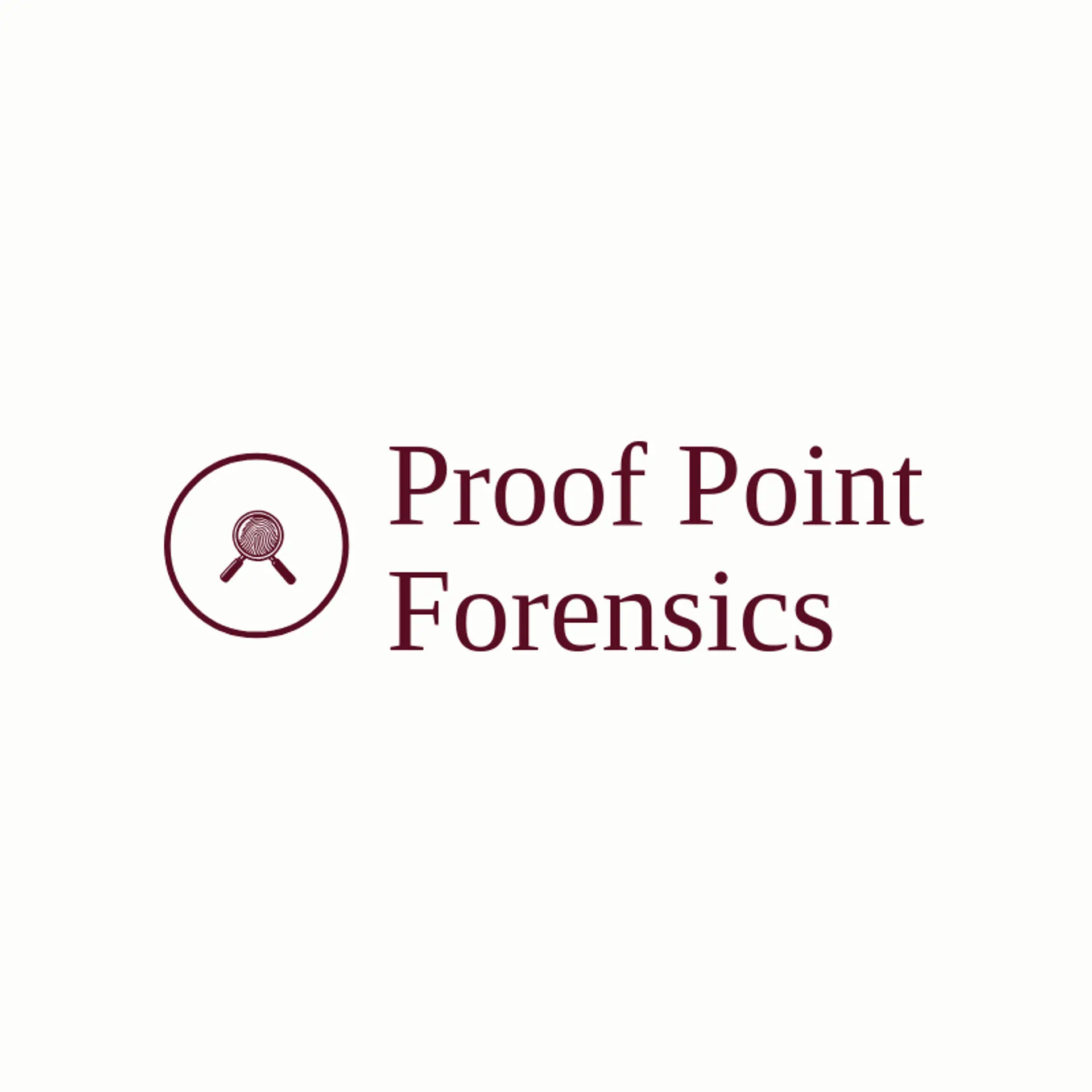 Proof Point Forensics logo for crime