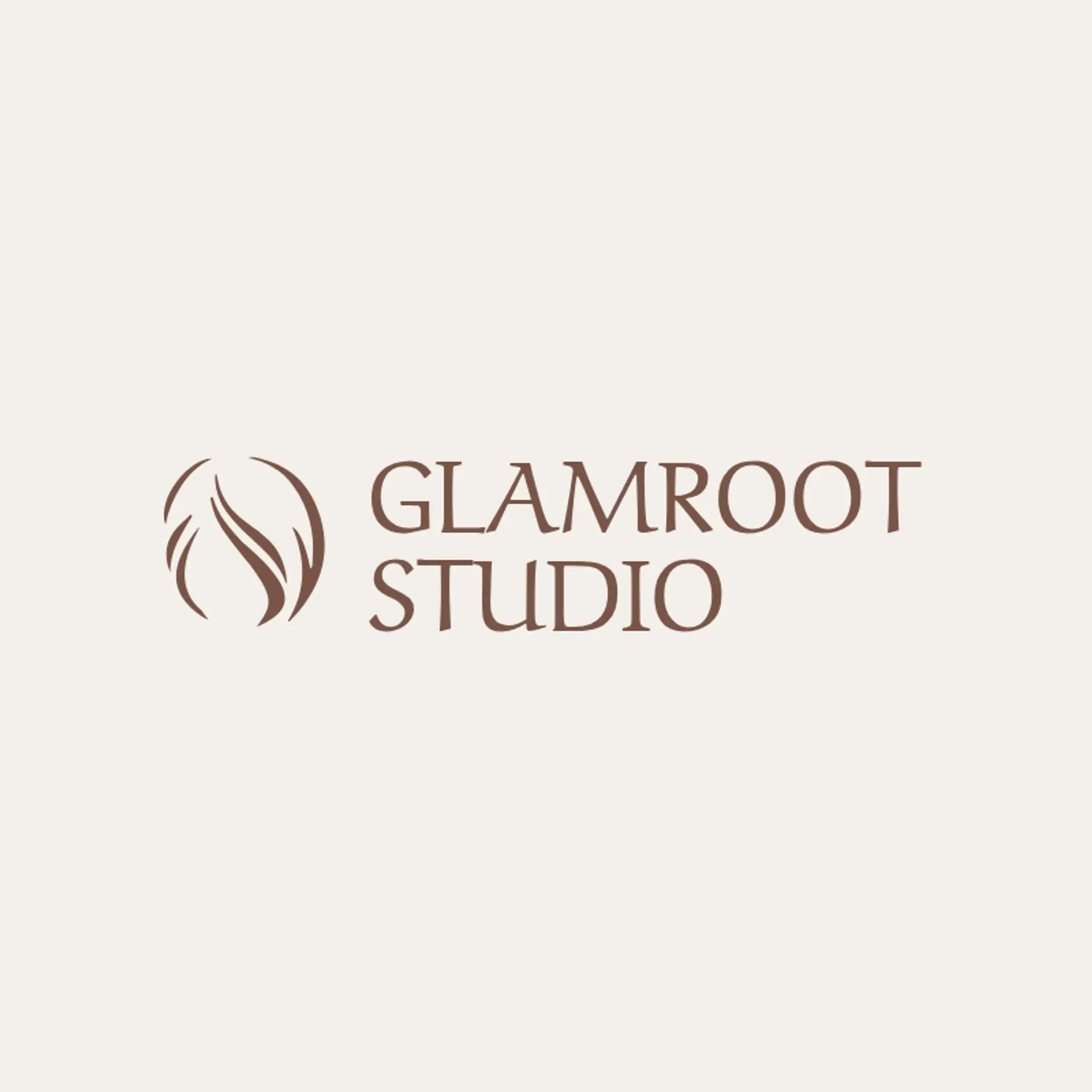 Glamroot Studio logo for hair salon