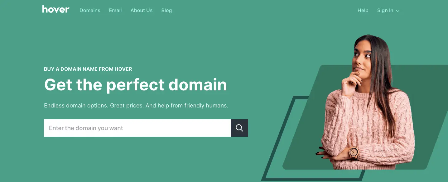 Hover domain registration