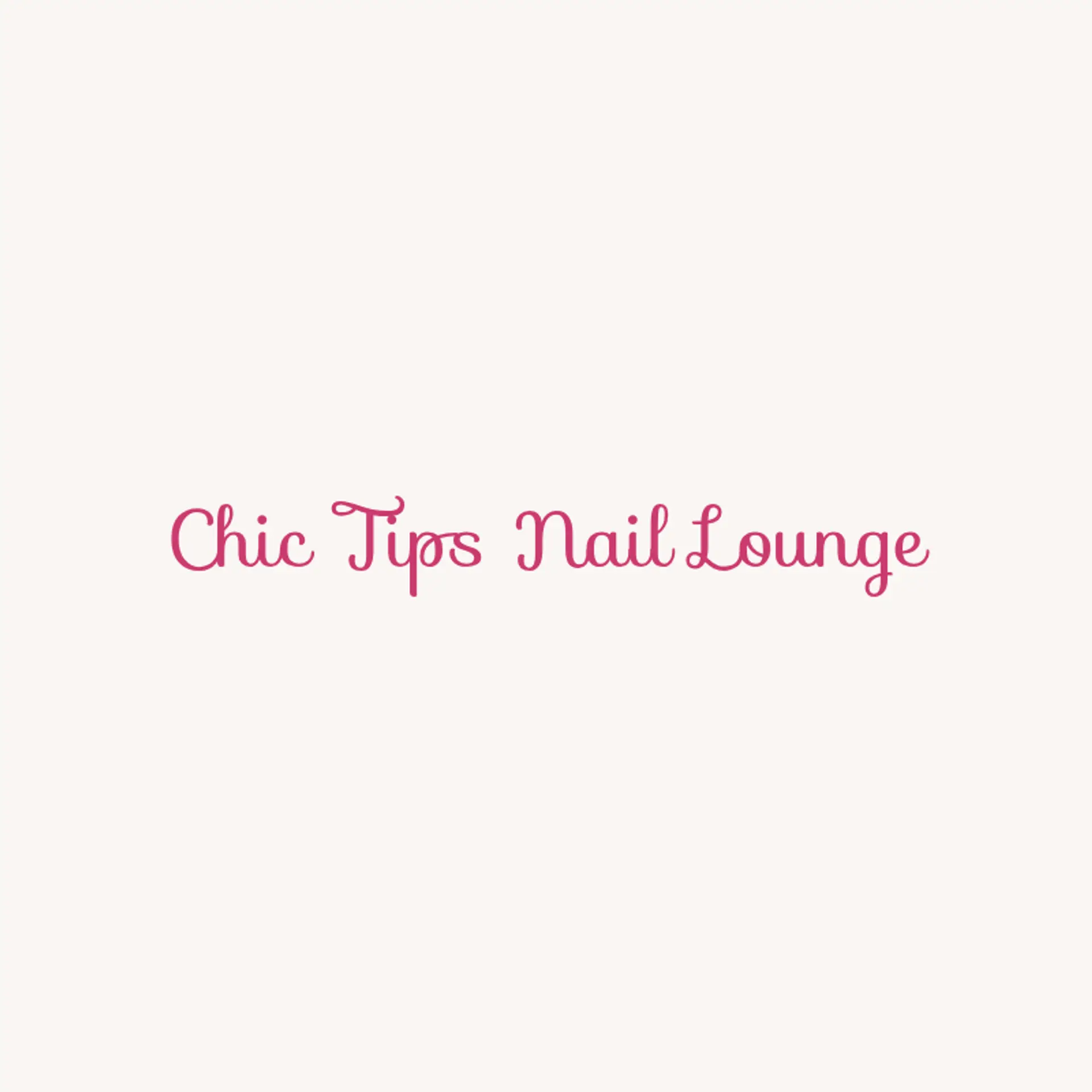 Chic Tips Nail Lounge logo for nail salon
