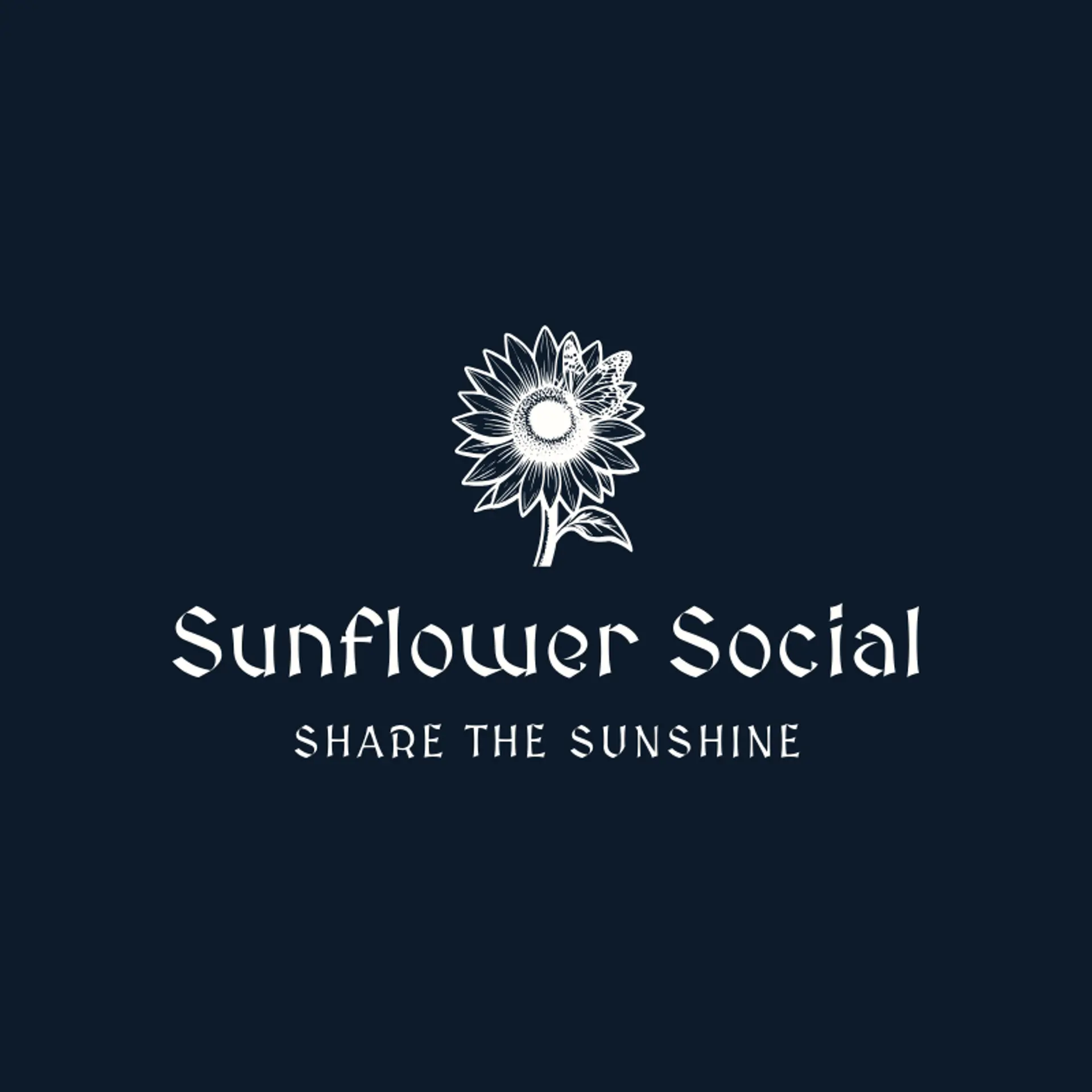 Sunflower Social logo for flower