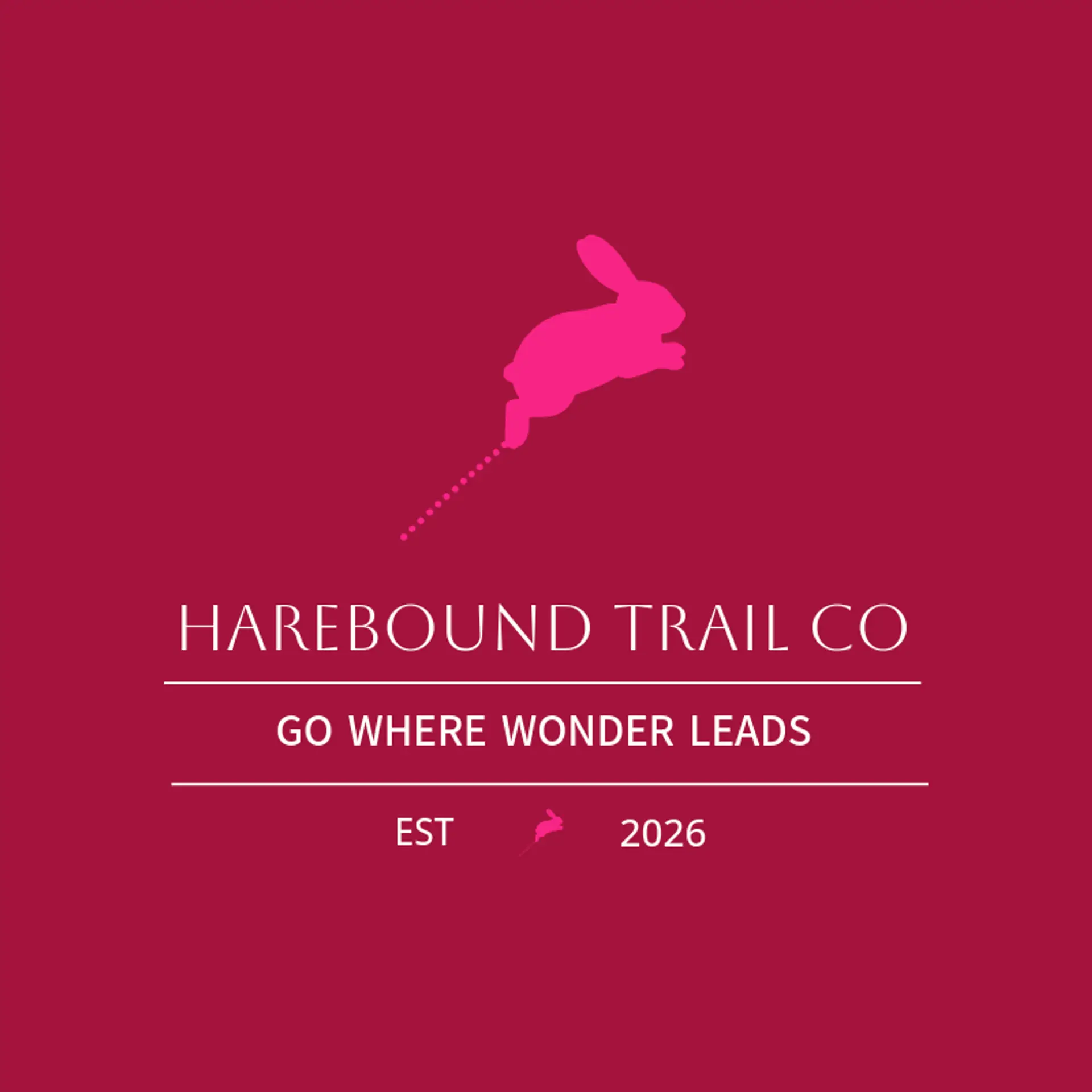 Harebound Trail Co logo for rabbit