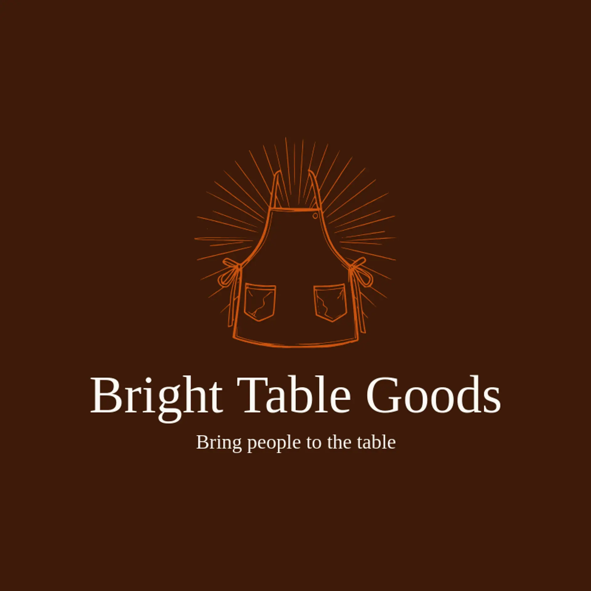 Bright Table Goods logo for apron