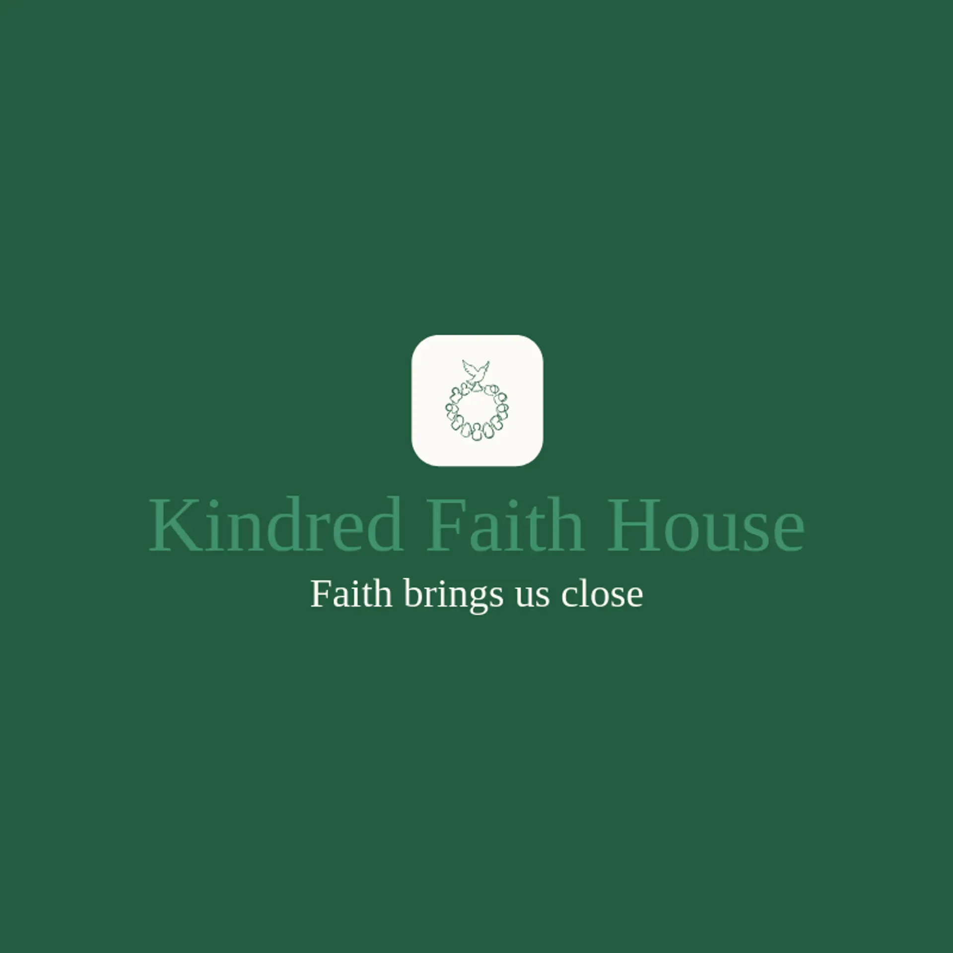Kindred Faith House logo for worship