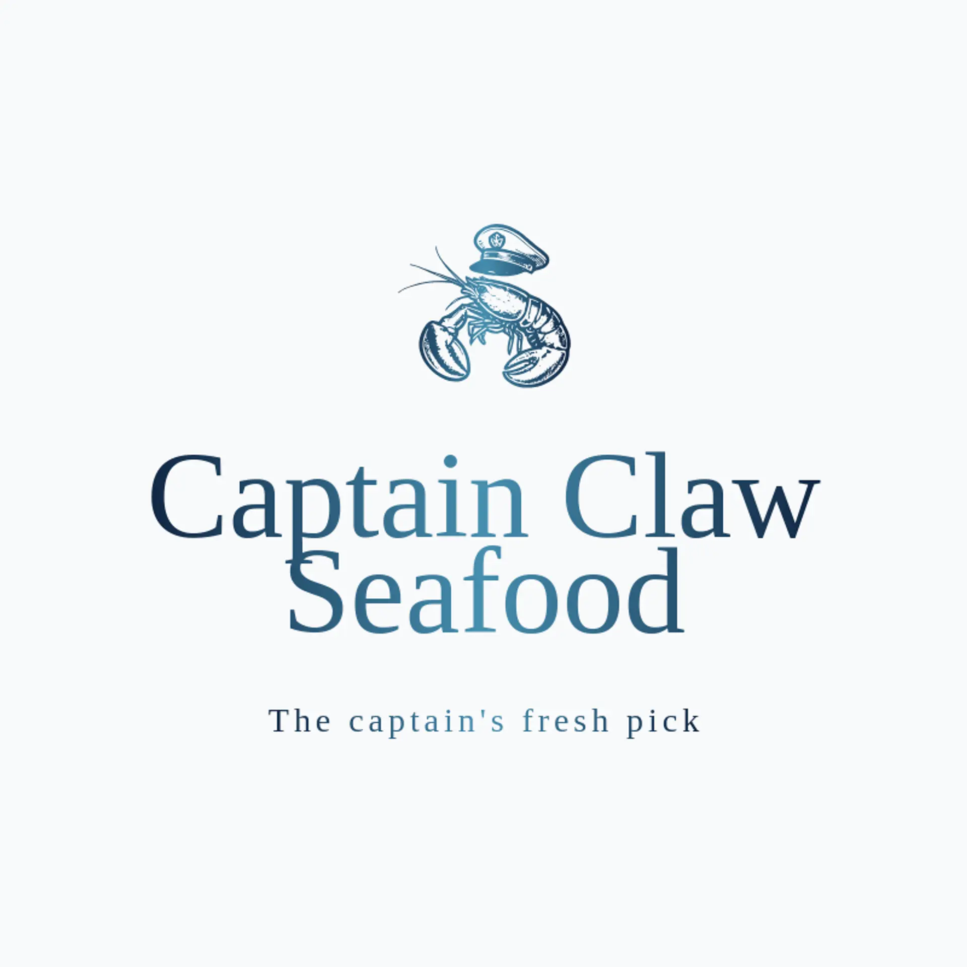 Captain Claw Seafood logo for lobster