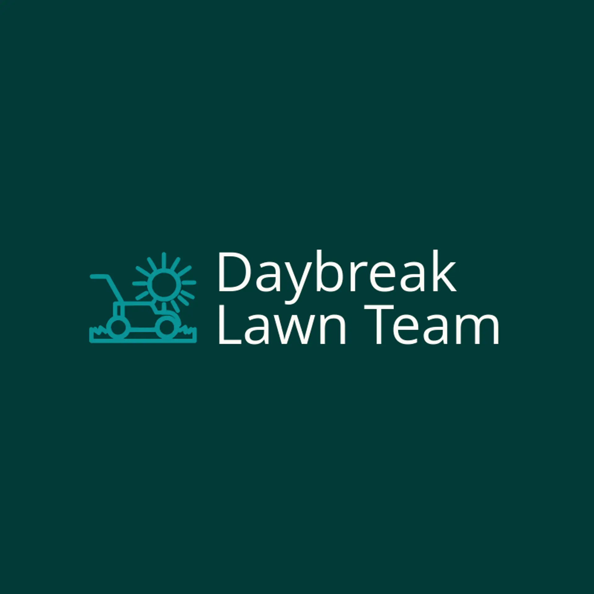 Daybreak Lawn Team logo for lawn mowing