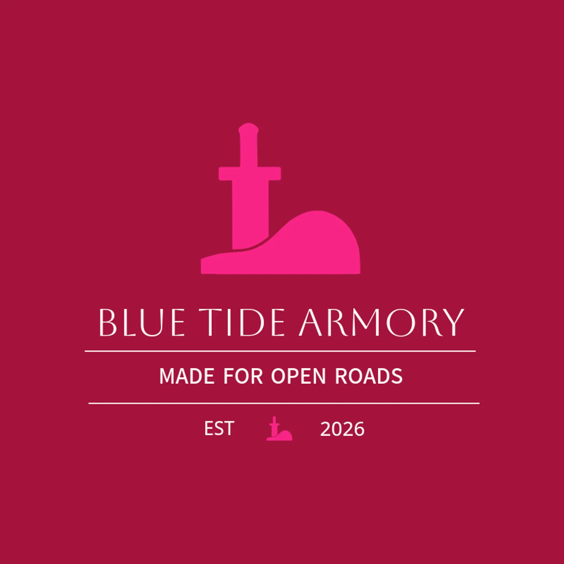 Blue Tide Armory logo for sword