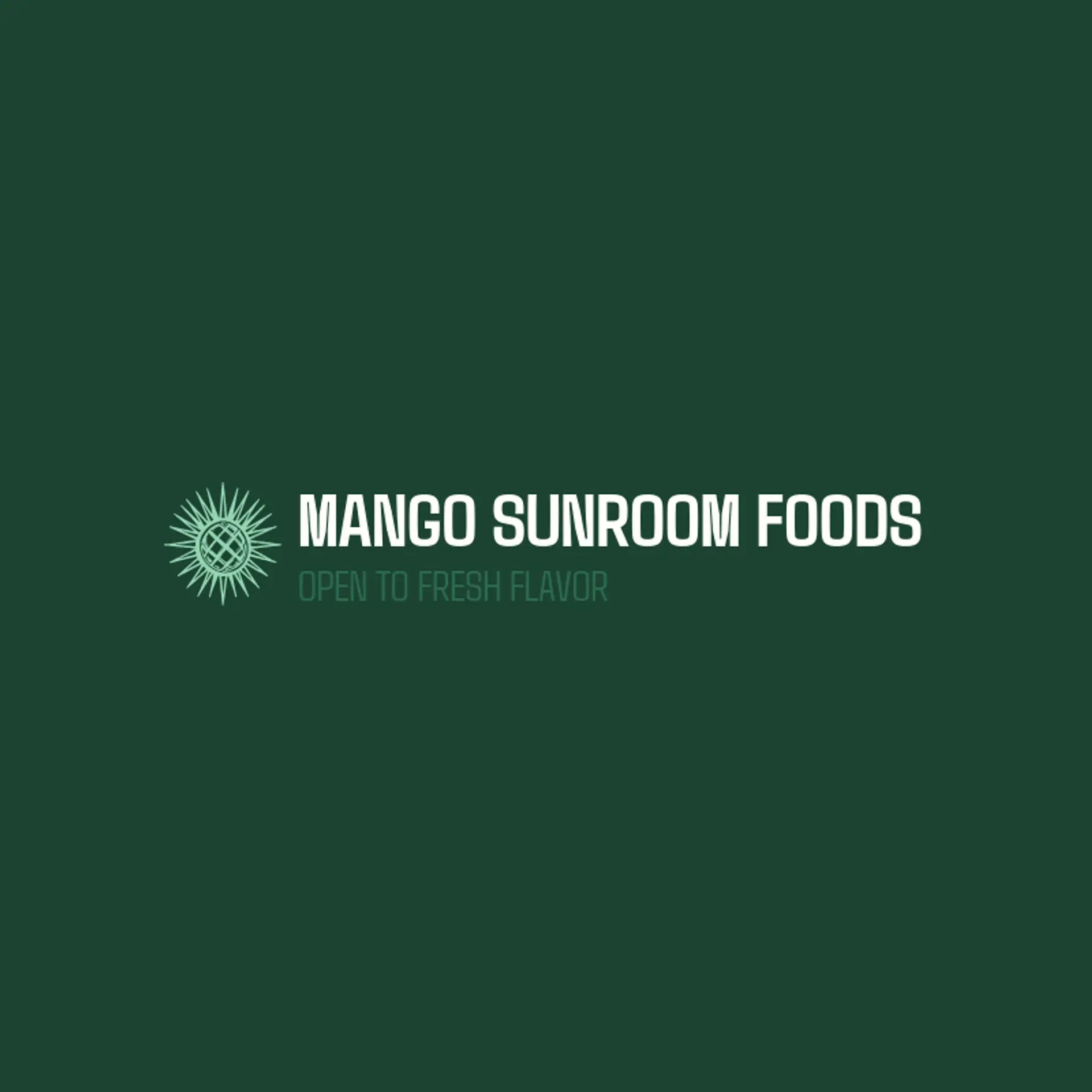 Mango Sunroom Foods logo for mango
