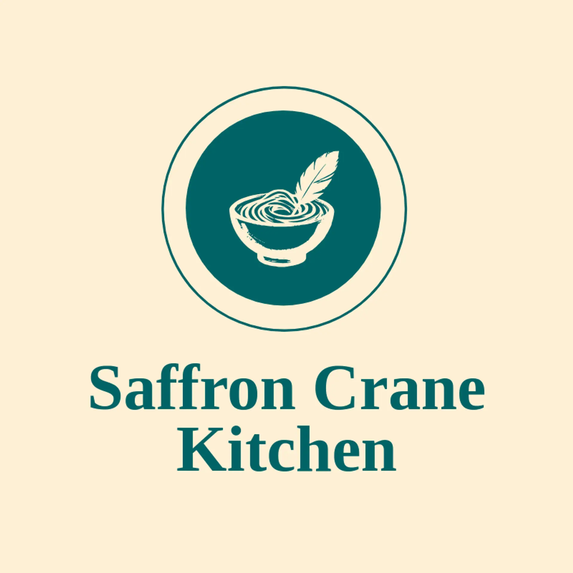 Saffron Crane Kitchen logo for chinese food