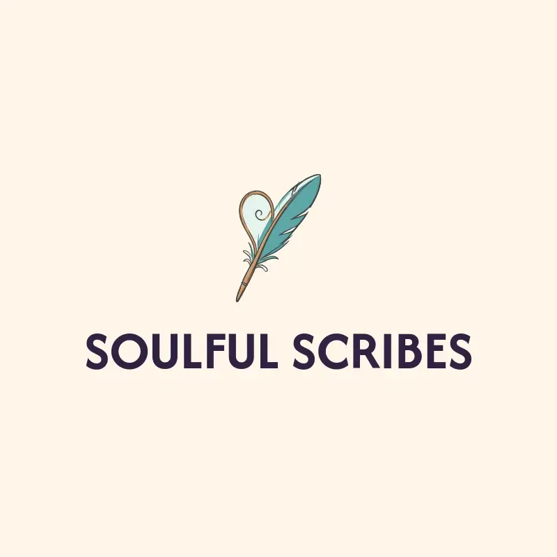 The pen name Soulful Scribes as a branded logo with a color icon