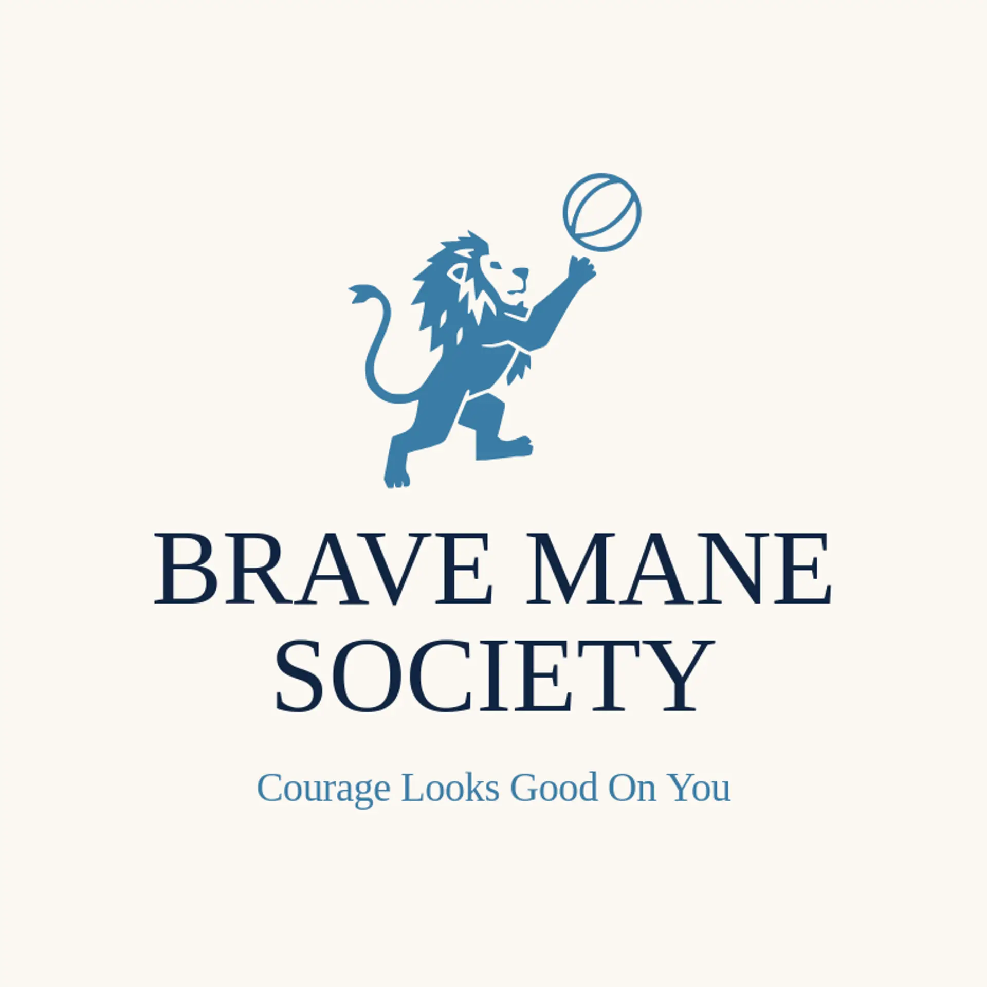 Brave Mane Society logo for lion king