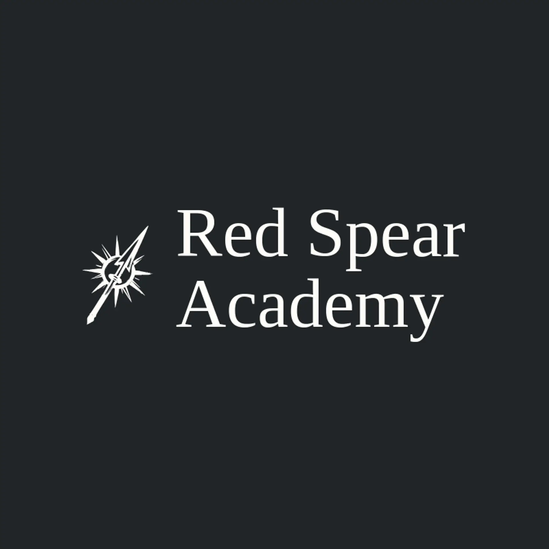 Red Spear Academy logo for spartan